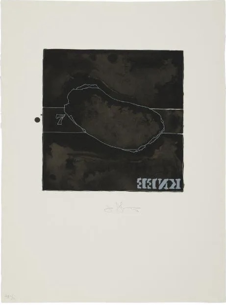 Jasper Johns – Knee, 1974 – Litografía