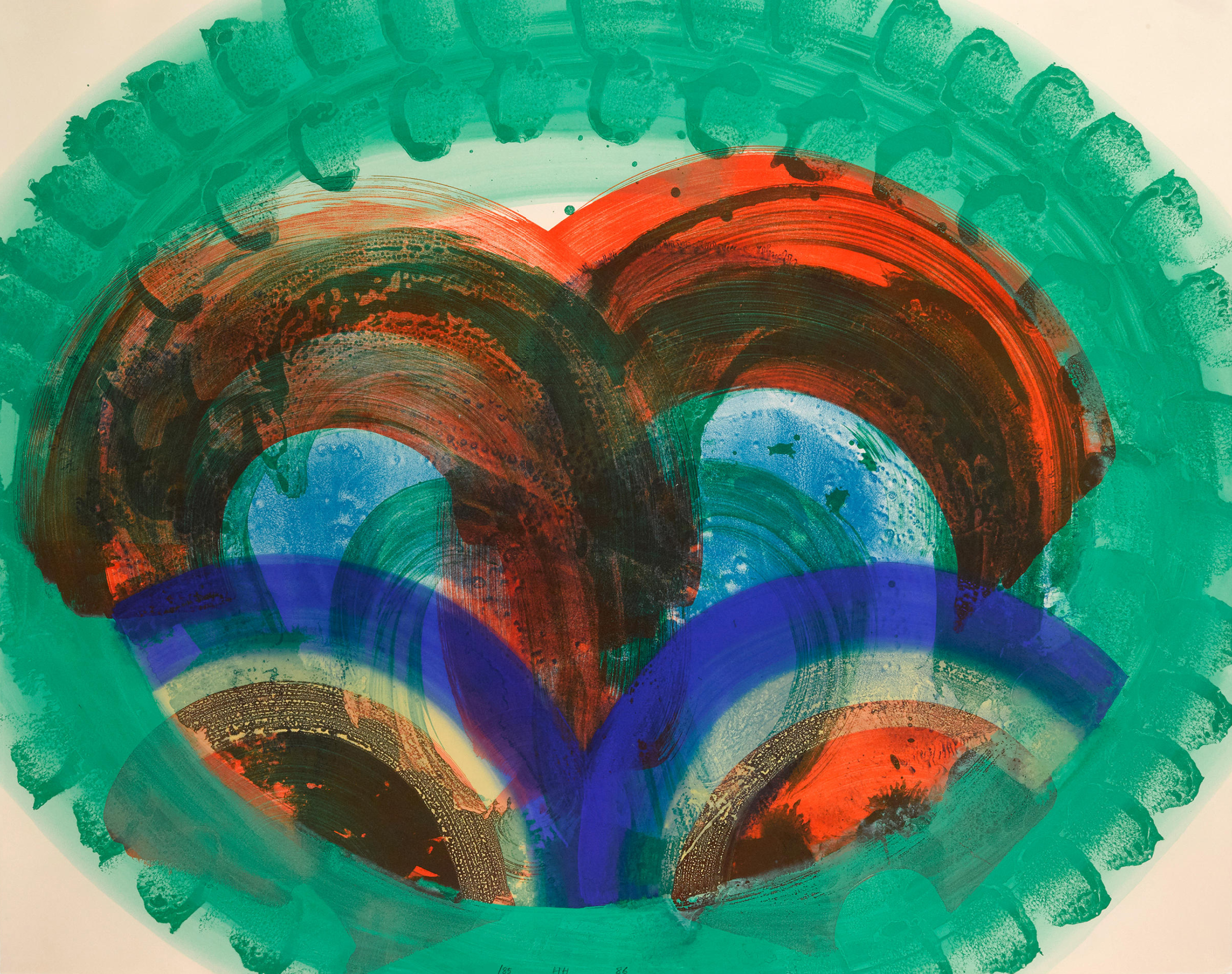 Howard Hodgkin – Red Palm, 1986-1987 – Lithografie