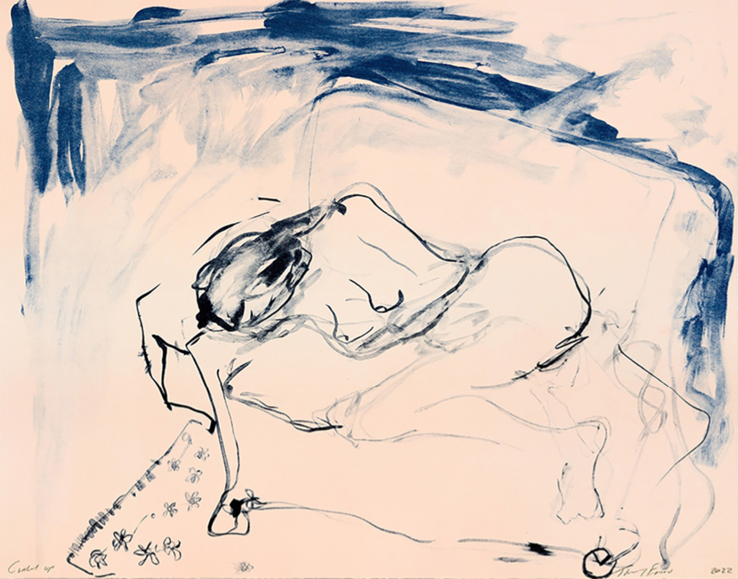 Tracey Emin – Curled Up, 2022 – Litografía