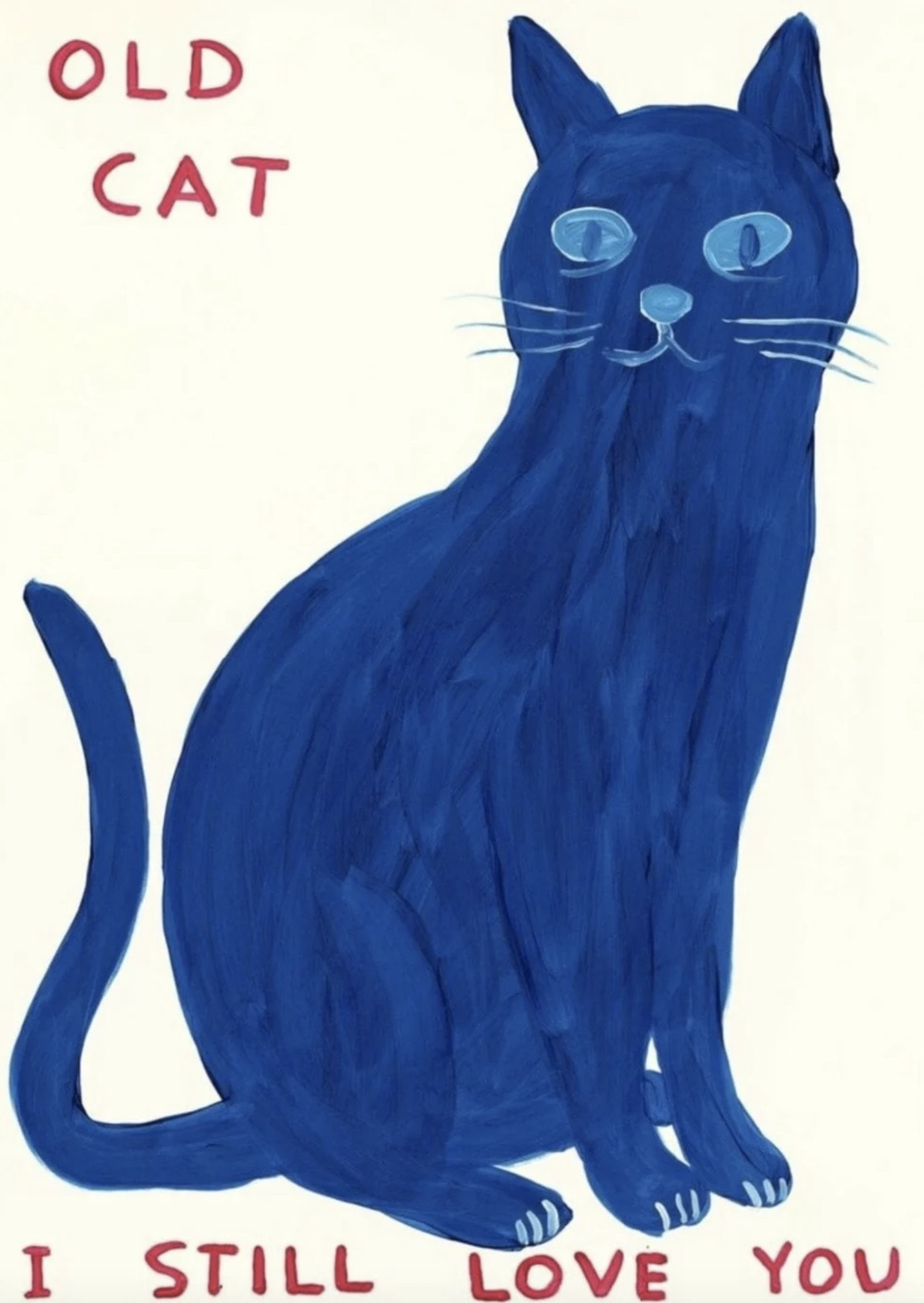 David Shrigley – Old Cat, 2022 – Sérigraphie (Screen-print)