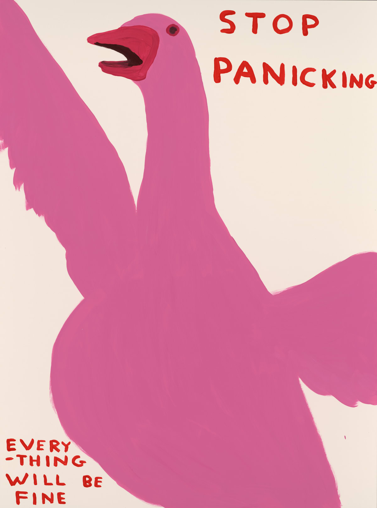 David Shrigley – Stop Panicking, 2021 – Sérigraphie (Screen-print)