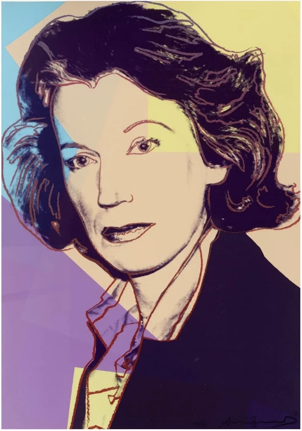 Andy Warhol – Mildred Scheel, 1980 – Siebdruck