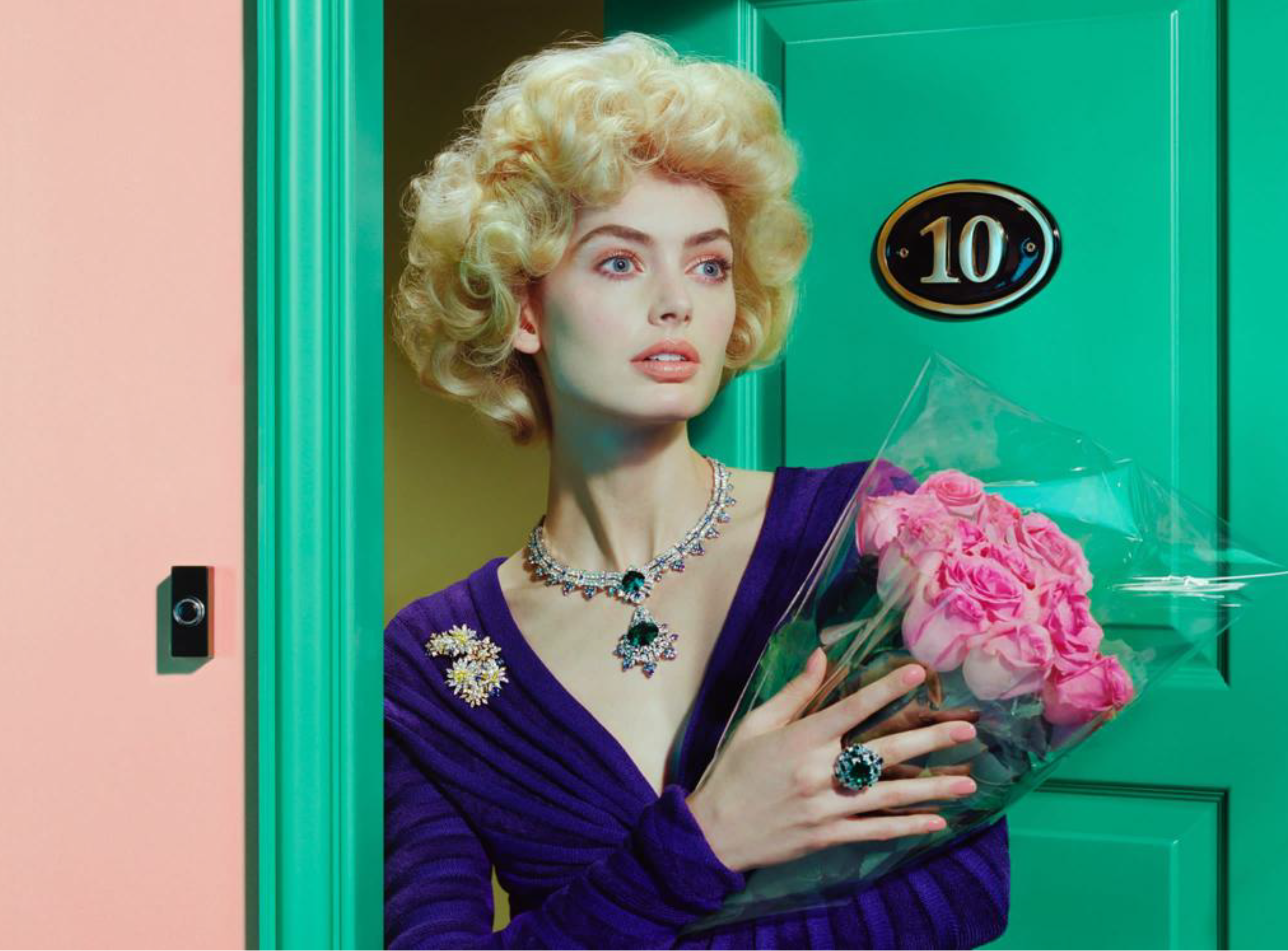 Miles Aldridge – Doors #1, 2023 – Zeefdruk