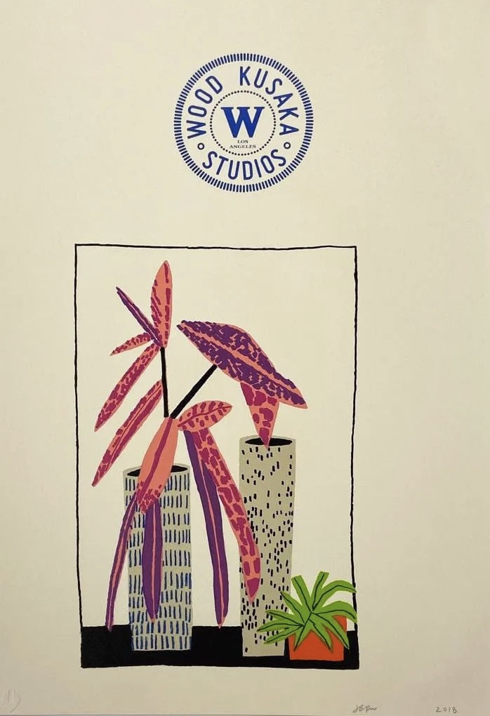 Jonas Wood – Notepad Doodle 3 (State II), 2018 – Litografía
