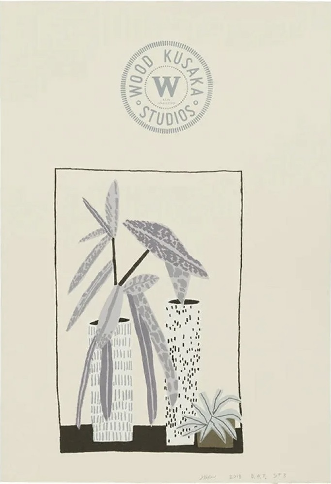 Jonas Wood – Notepad Doodle 3 (State III), 2018 – Lithograph