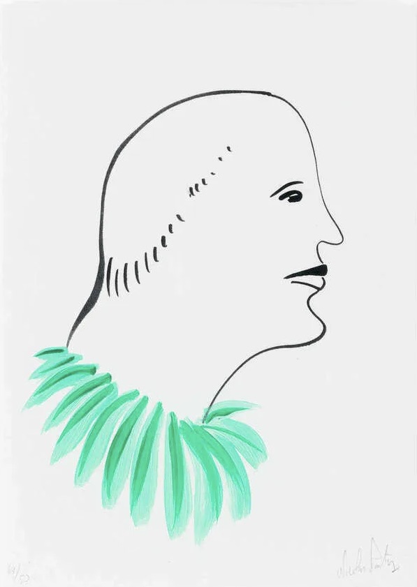 Nicolas Party – Untitled Green, 2016 – Mixed média