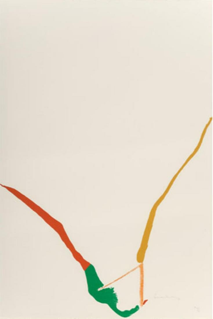 Helen Frankenthaler – Untitled (What red lines can do), 1970 – Serigrafía