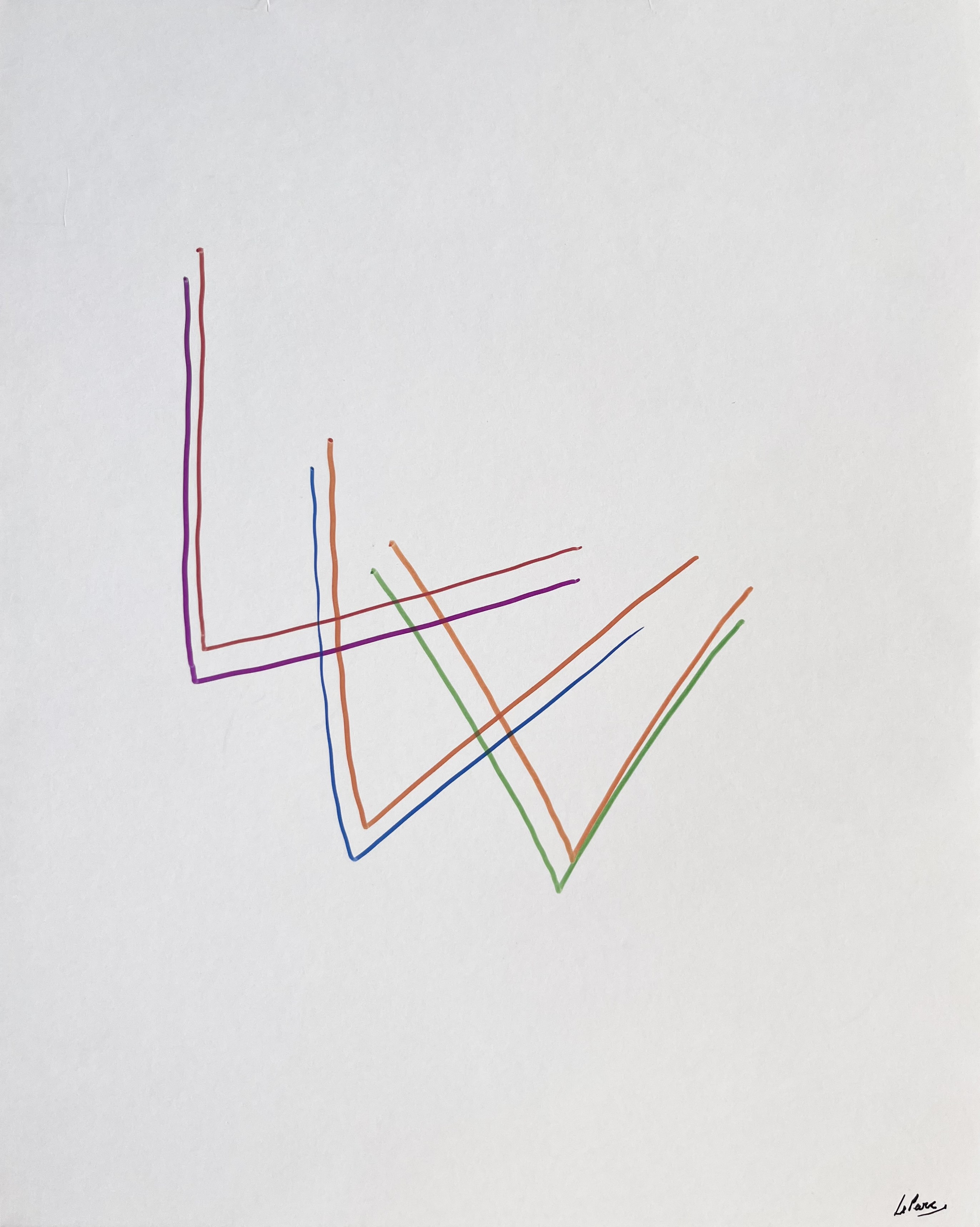 Julio Le Parc – Dessin Infinie 8, 2022 – Marqueur