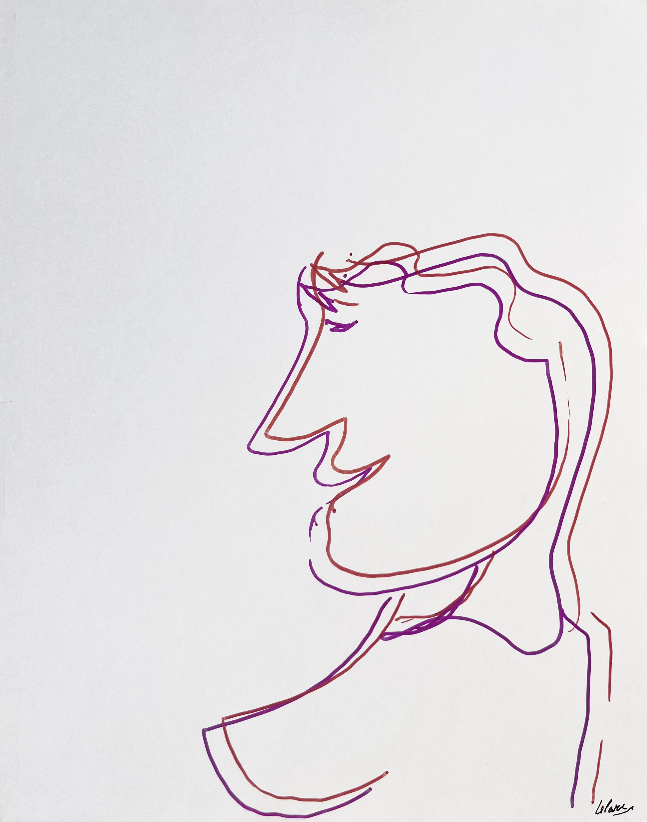 Julio Le Parc – Dessin Infinie 10, 2022 – Marqueur