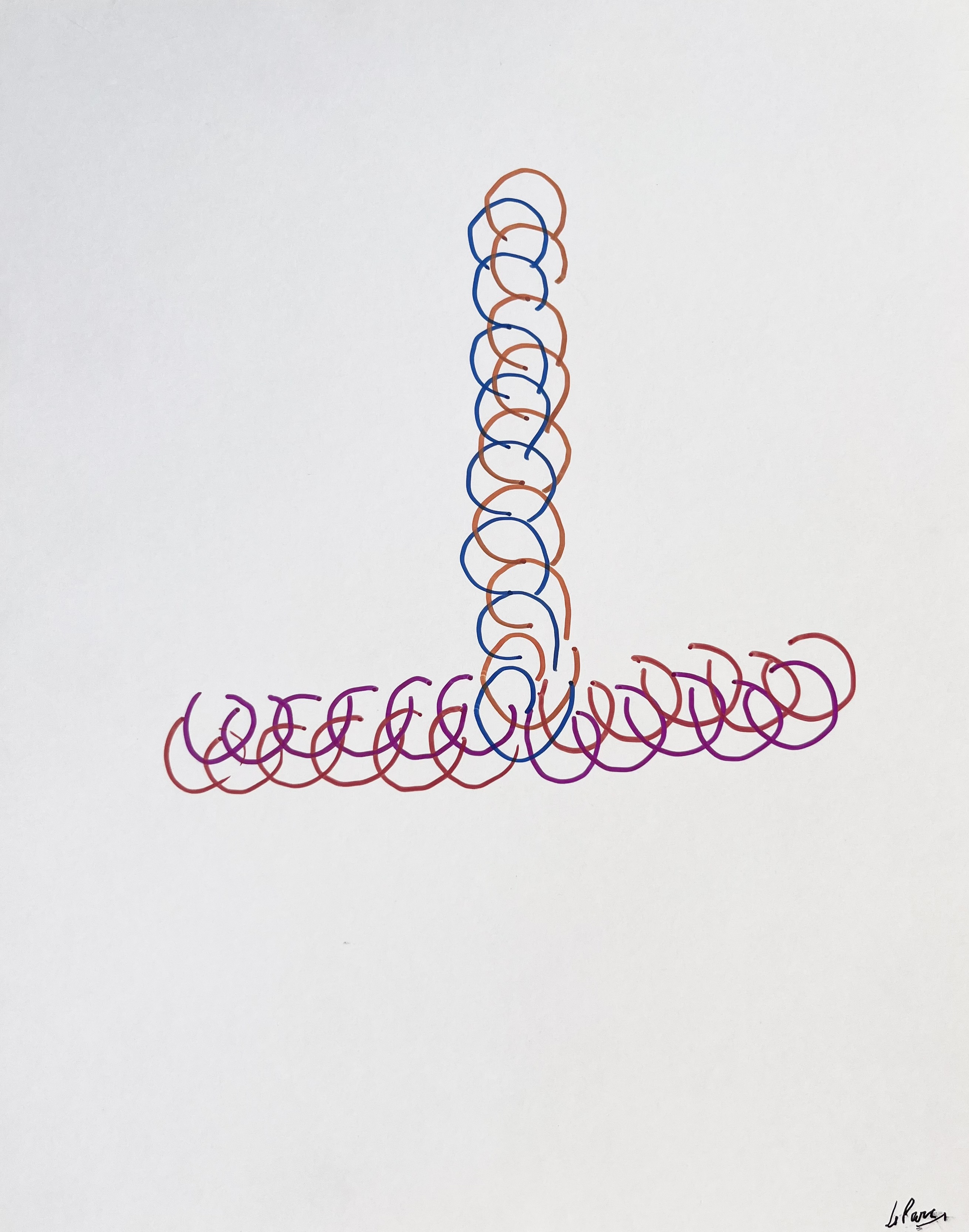 Julio Le Parc – Dessin Infinie 15, 2022 – Marqueur