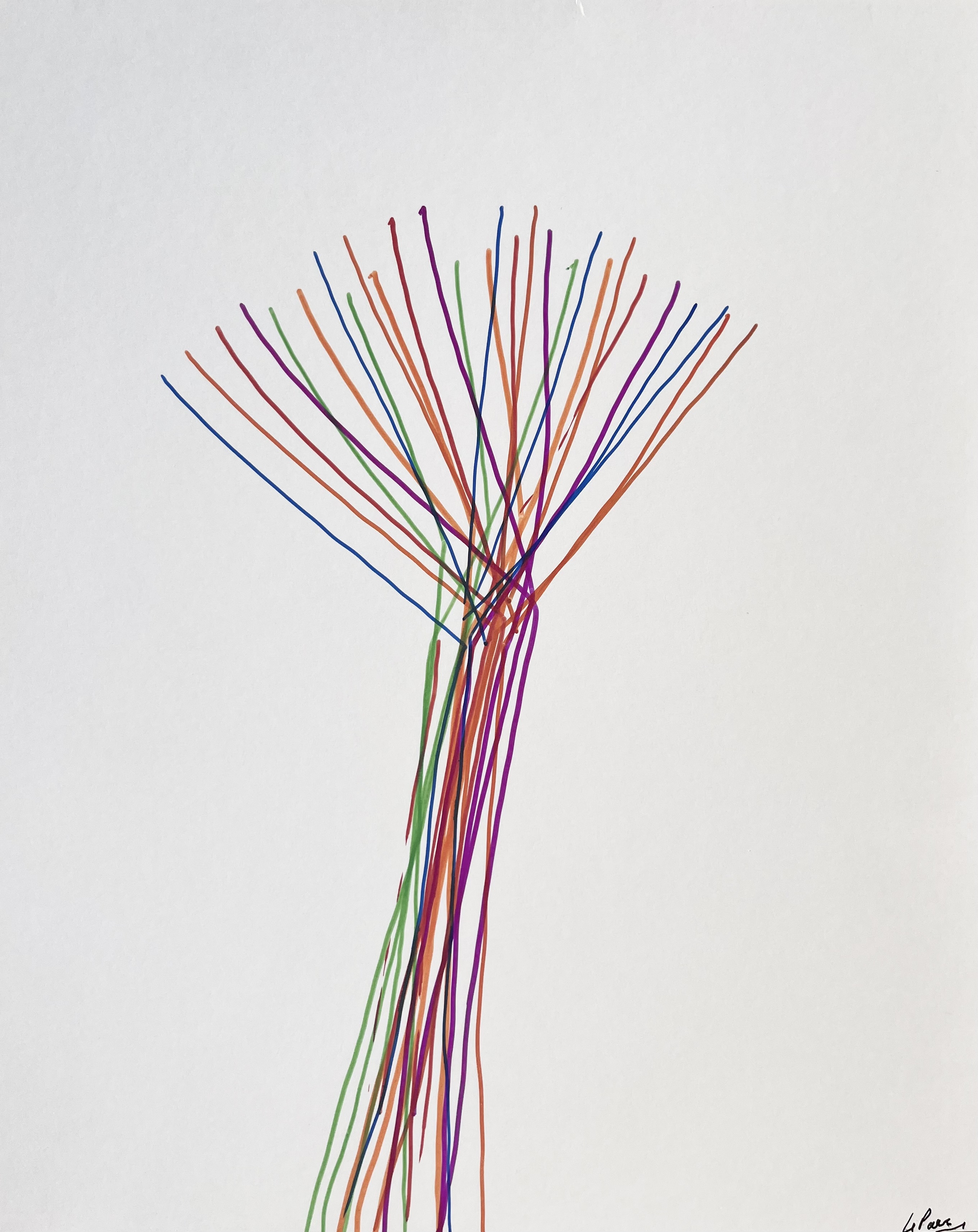 Julio Le Parc – Dessin Infinie 20, 2022 – Marqueur