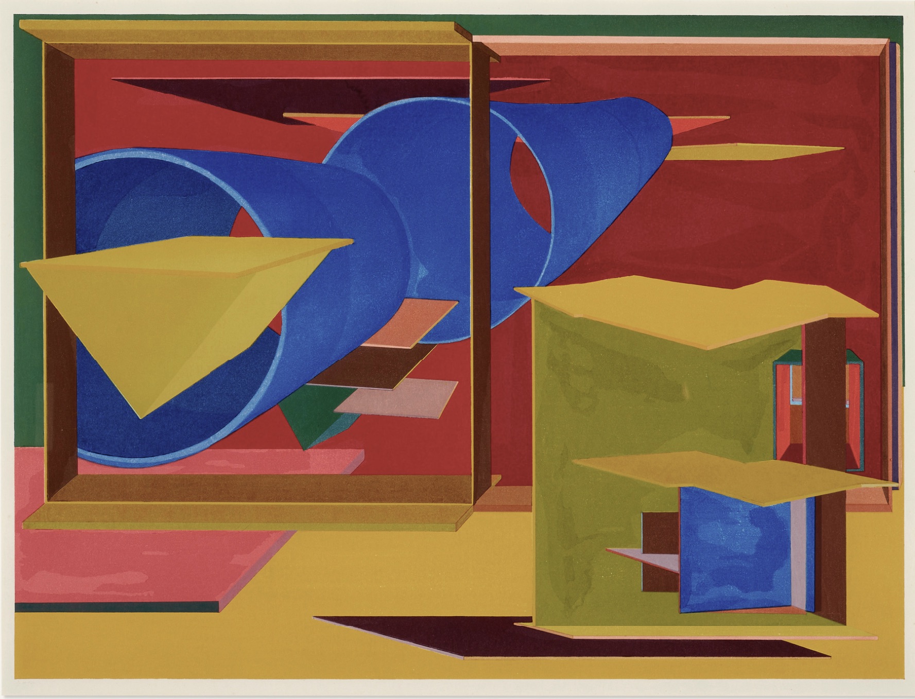 Al Held – Pachinko, 1989 – Xylographie
