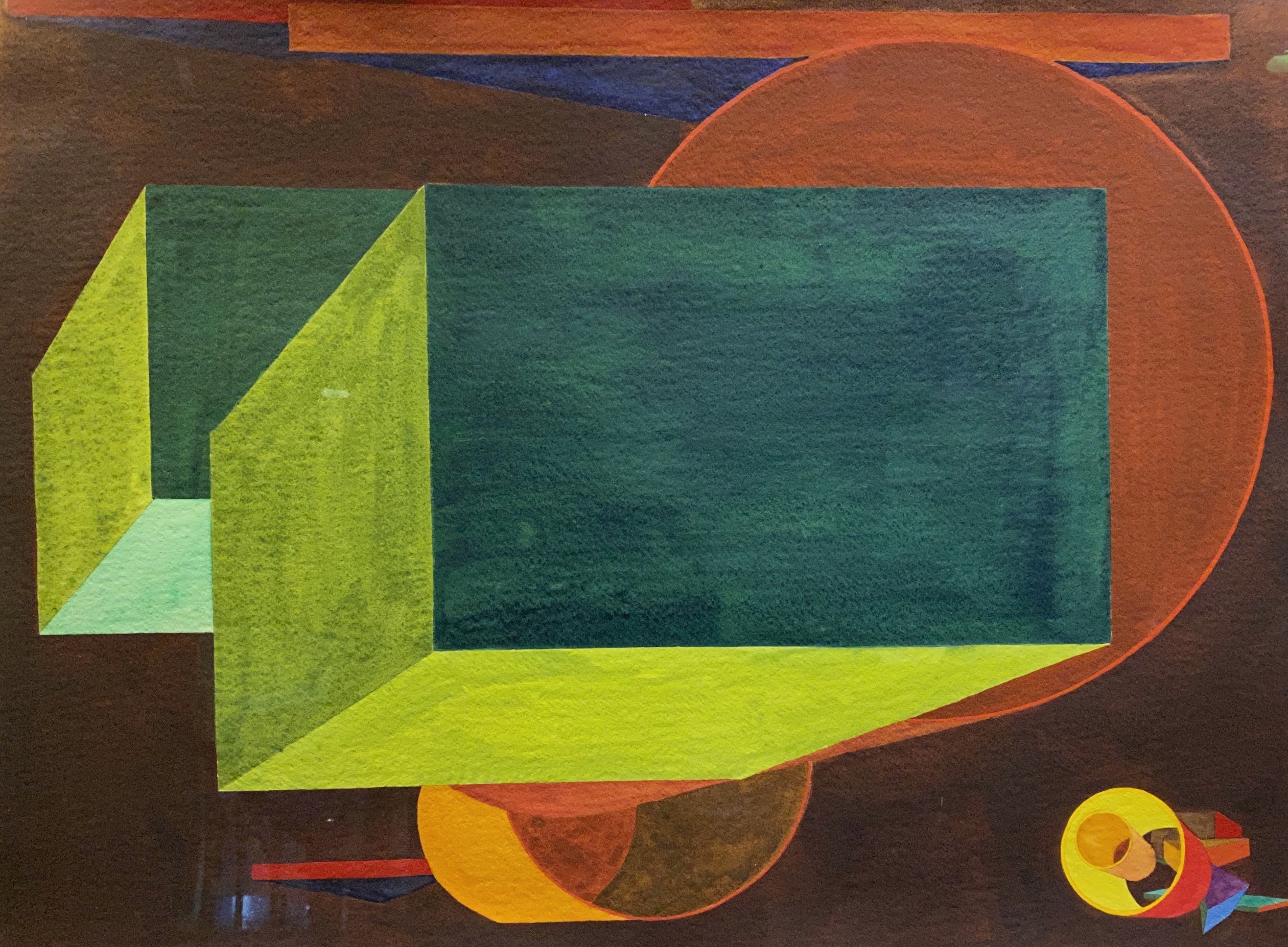 Al Held – Camerata XII, 1989 – Aquarelle