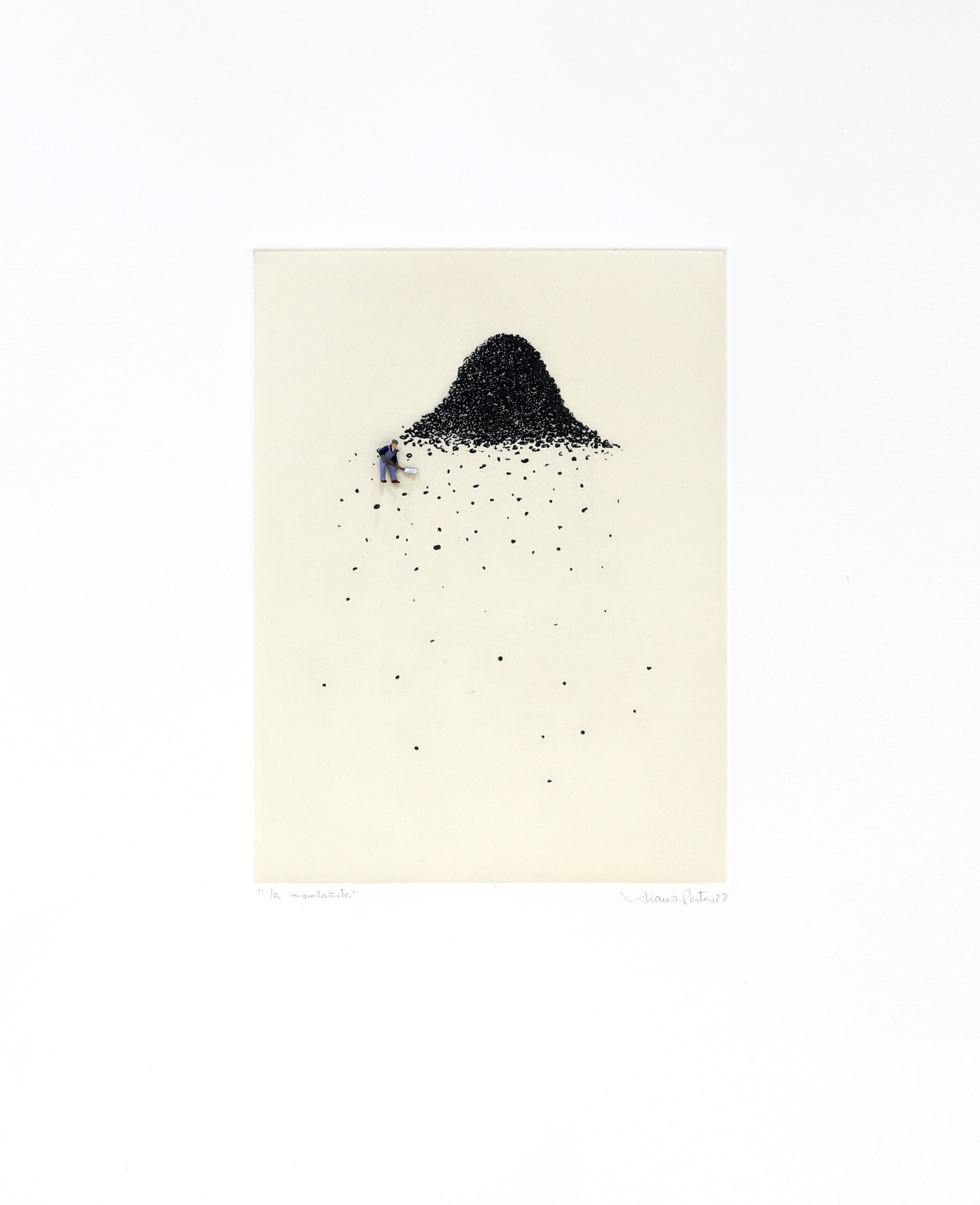 Liliana Porter – La montañita, 2023 – Collage