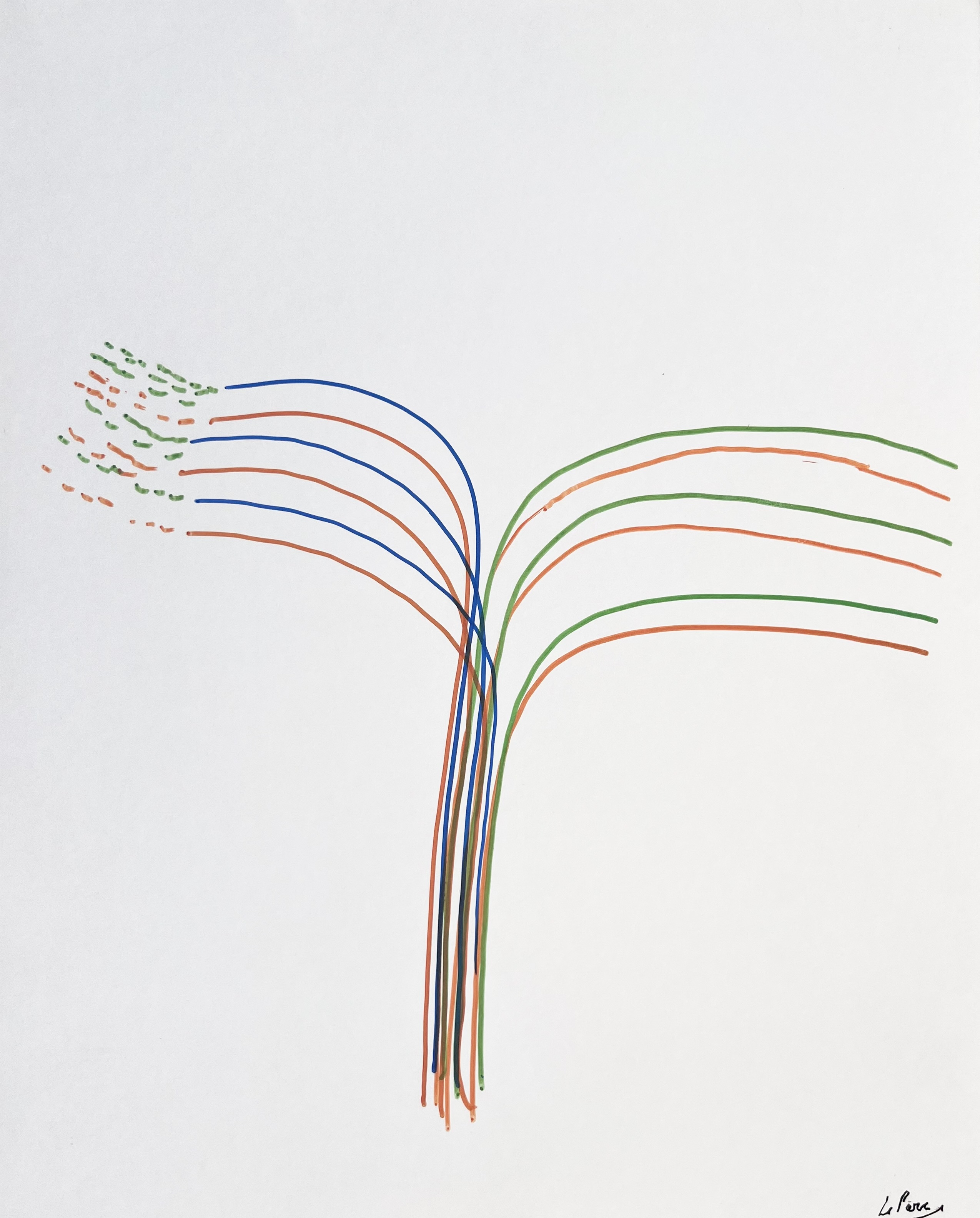 Julio Le Parc – Dessin Infinie 30, 2022 – Marqueur