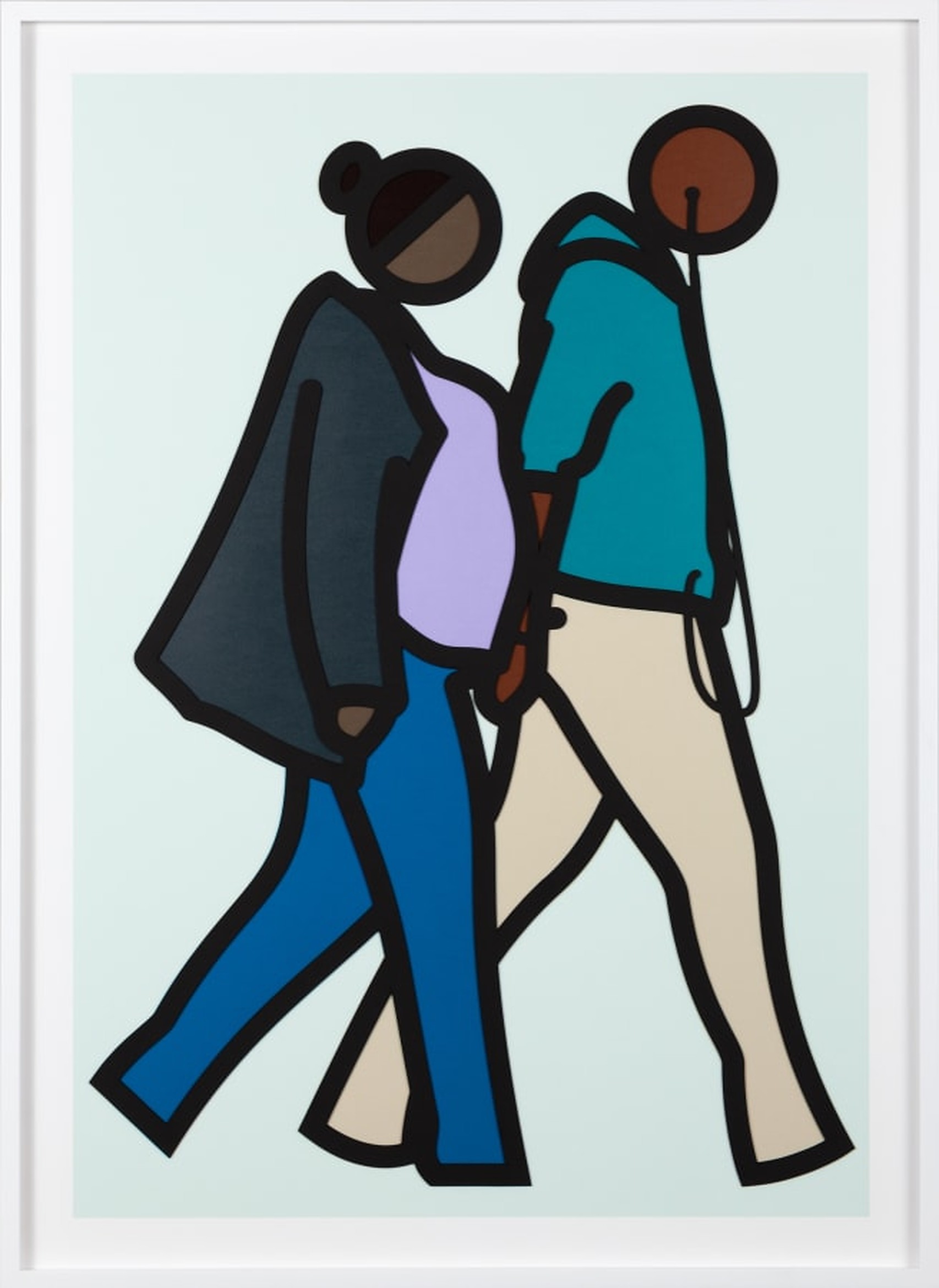 Julian Opie – New York Couple 6, 2019 – Zeefdruk