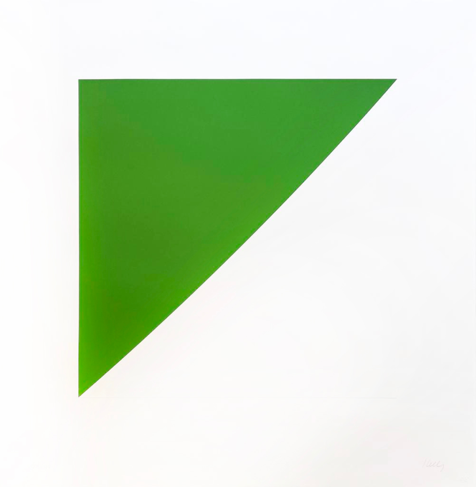 Ellsworth Kelly – Green Curve with Radius of 20', 1974 – Lithographie
