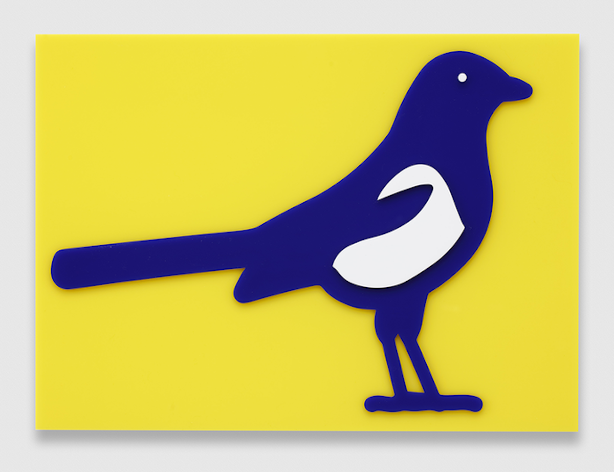 Julian Opie – Magpie, 2020 – Sculpture acrylique