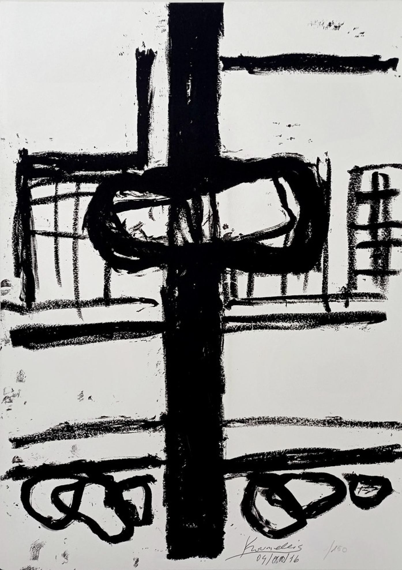 Jannis Kounellis – Opera in ricordo di Mauro Rostagno, 2000 – Sérigraphie (Screen-print)