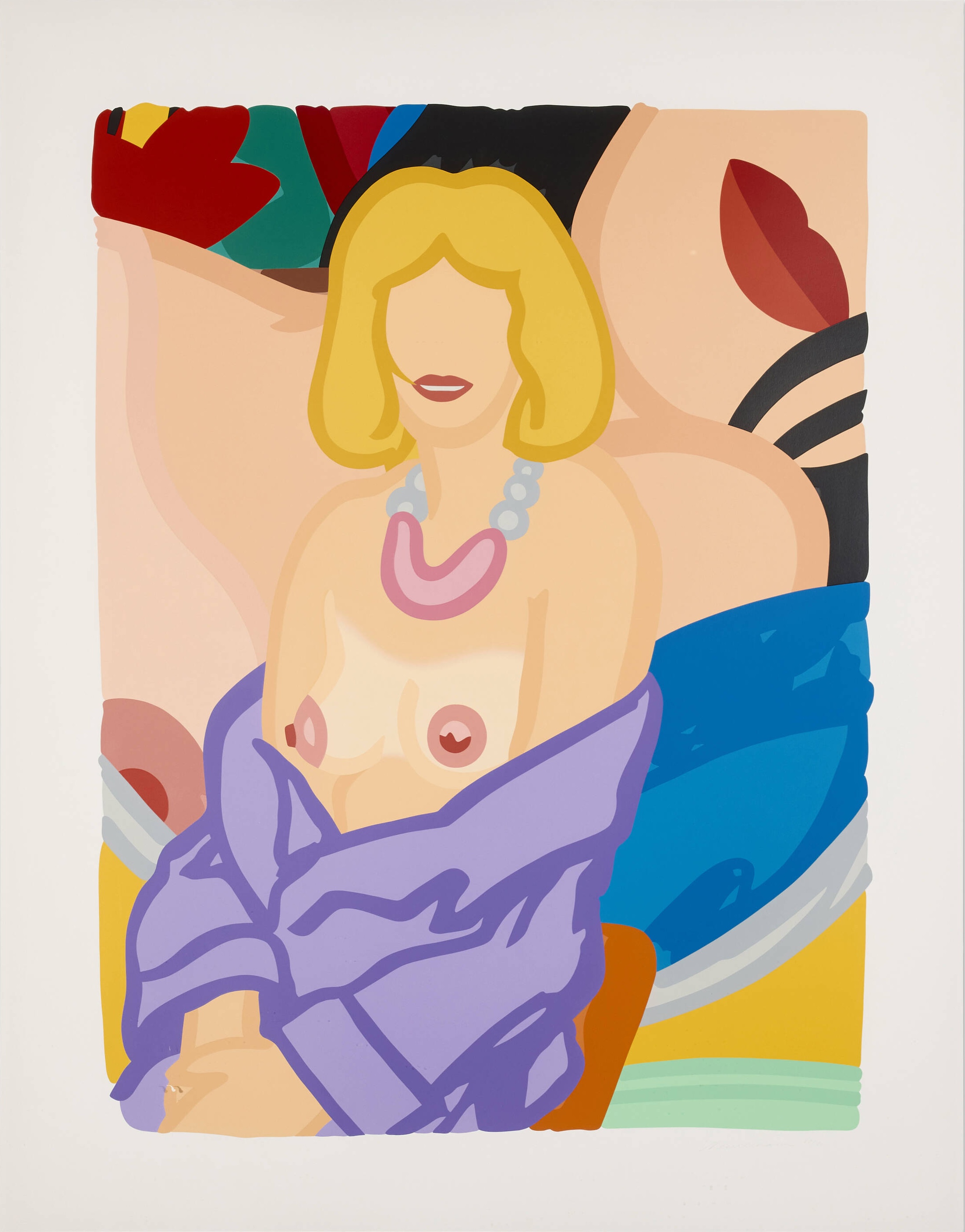 Tom Wesselmann – Claire Sitting with Robe Half Off (Vivienne), 1993 – Screen-print