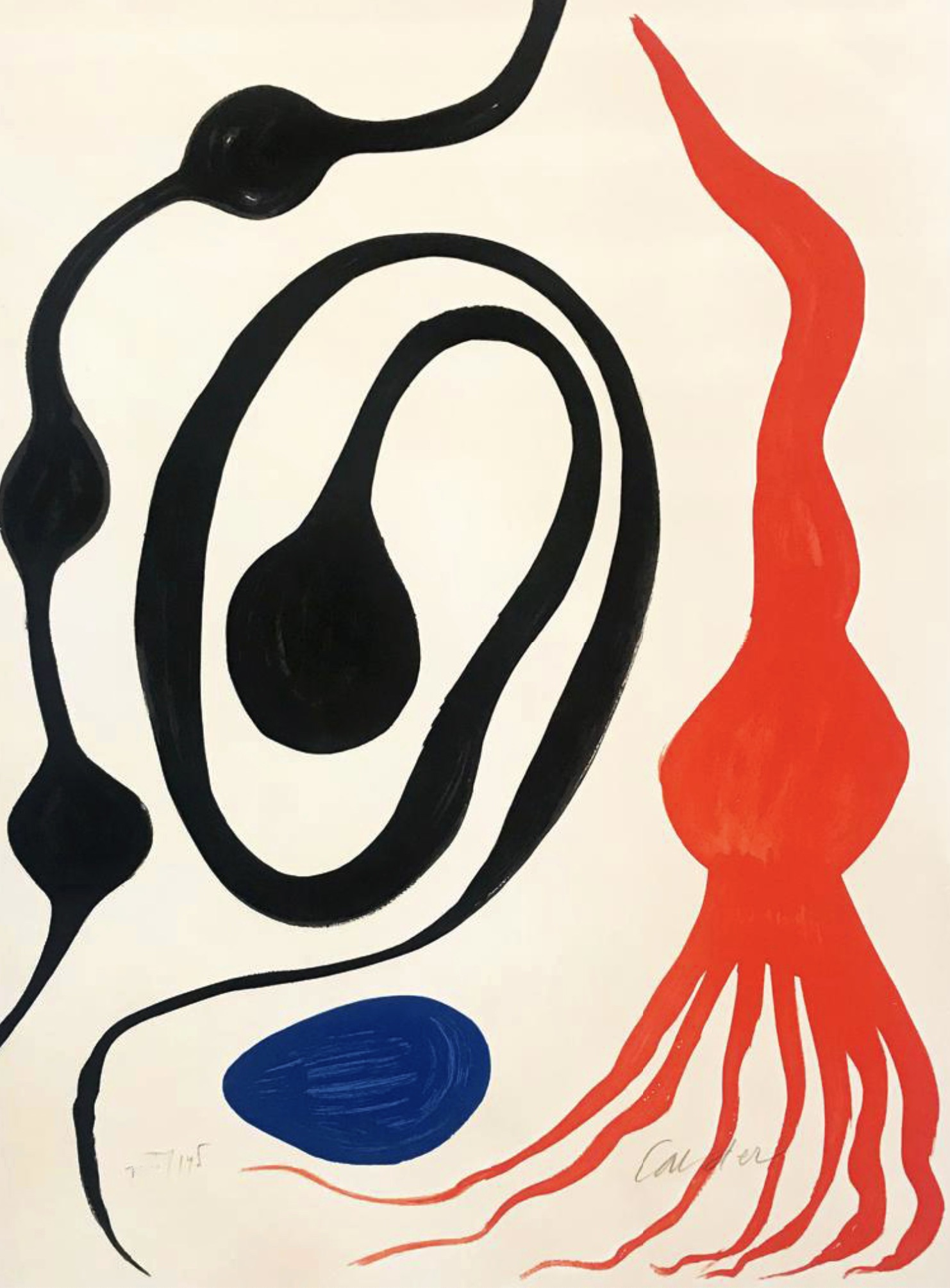 Alexander Calder – Our Unfinished Revolution: Octopus/Squid, 1975-1976 – Lithografie
