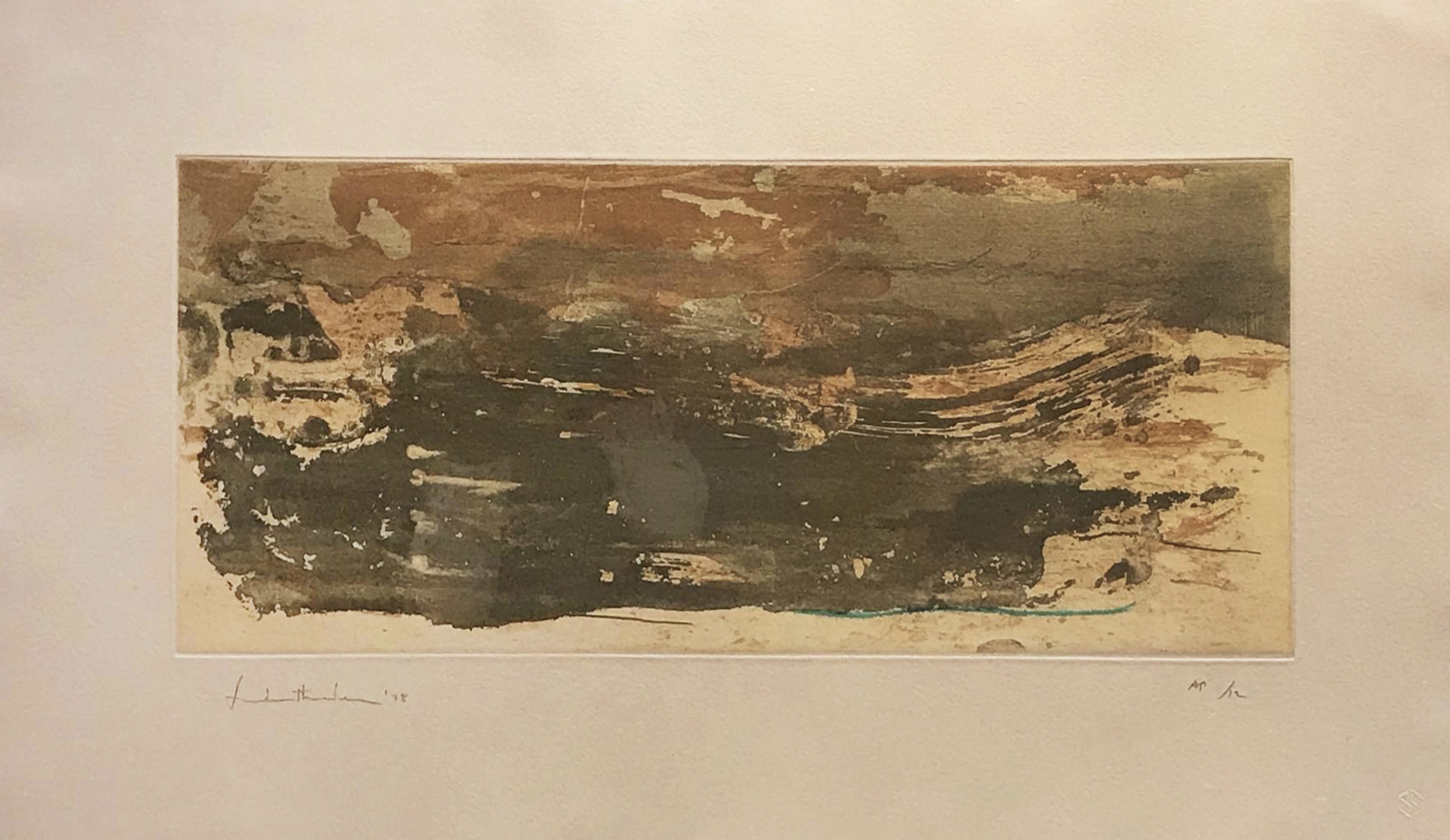 Helen Frankenthaler – Earth Slice, 1978 – Grabado Aguatinta