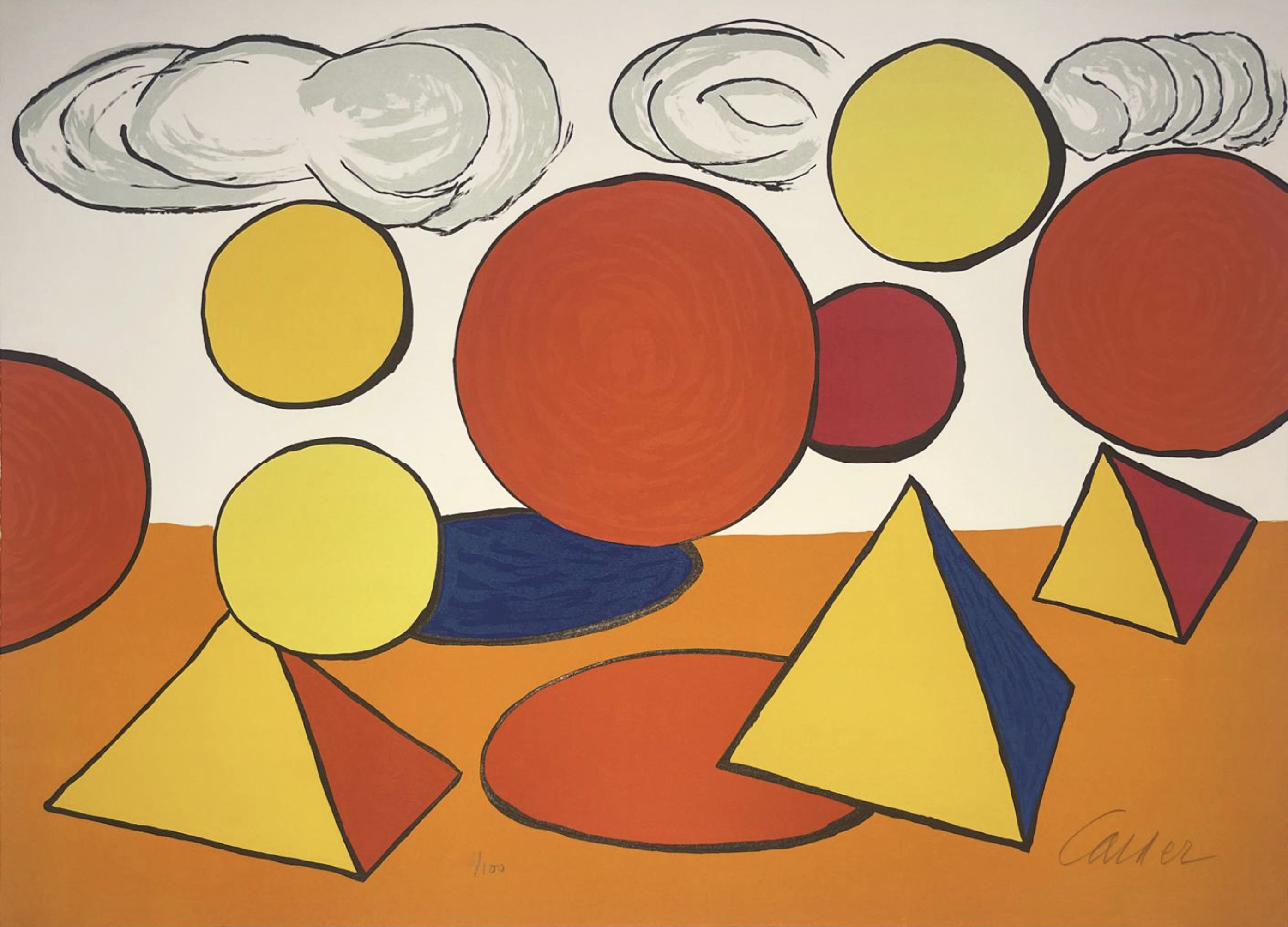 Alexander Calder – Le piège (from La Memoire Elementaire), 1976 – Lithographie