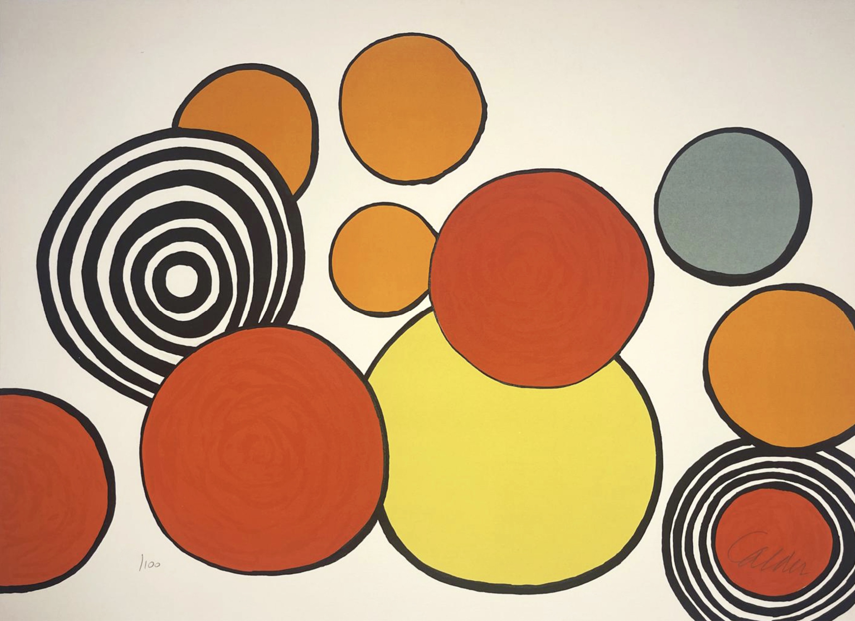 Alexander Calder – Taches de Rousser (from La Memoire Elementaire), 1976 – Lithographie