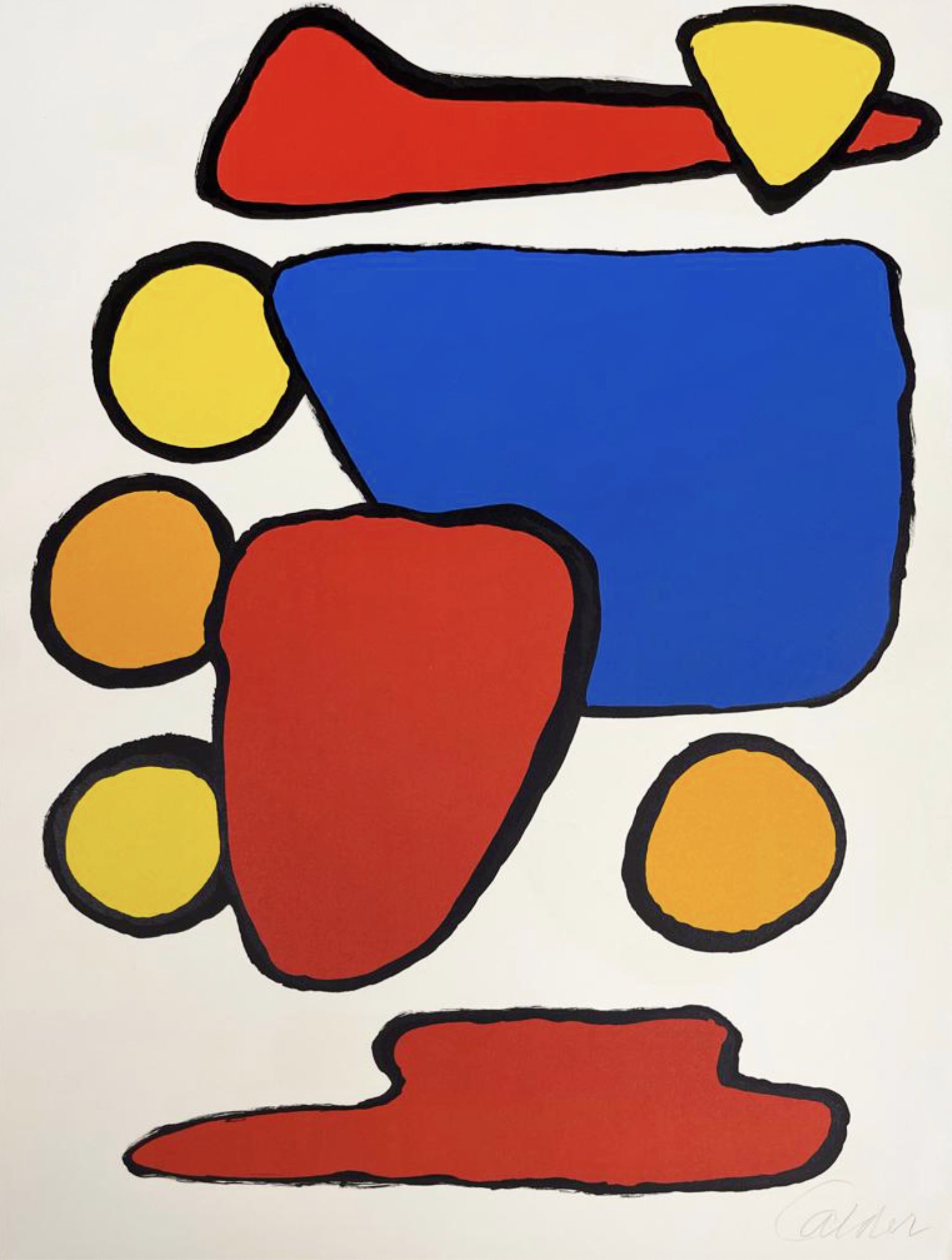 Alexander Calder – Stone Age, ca. 1970 – Lithografie