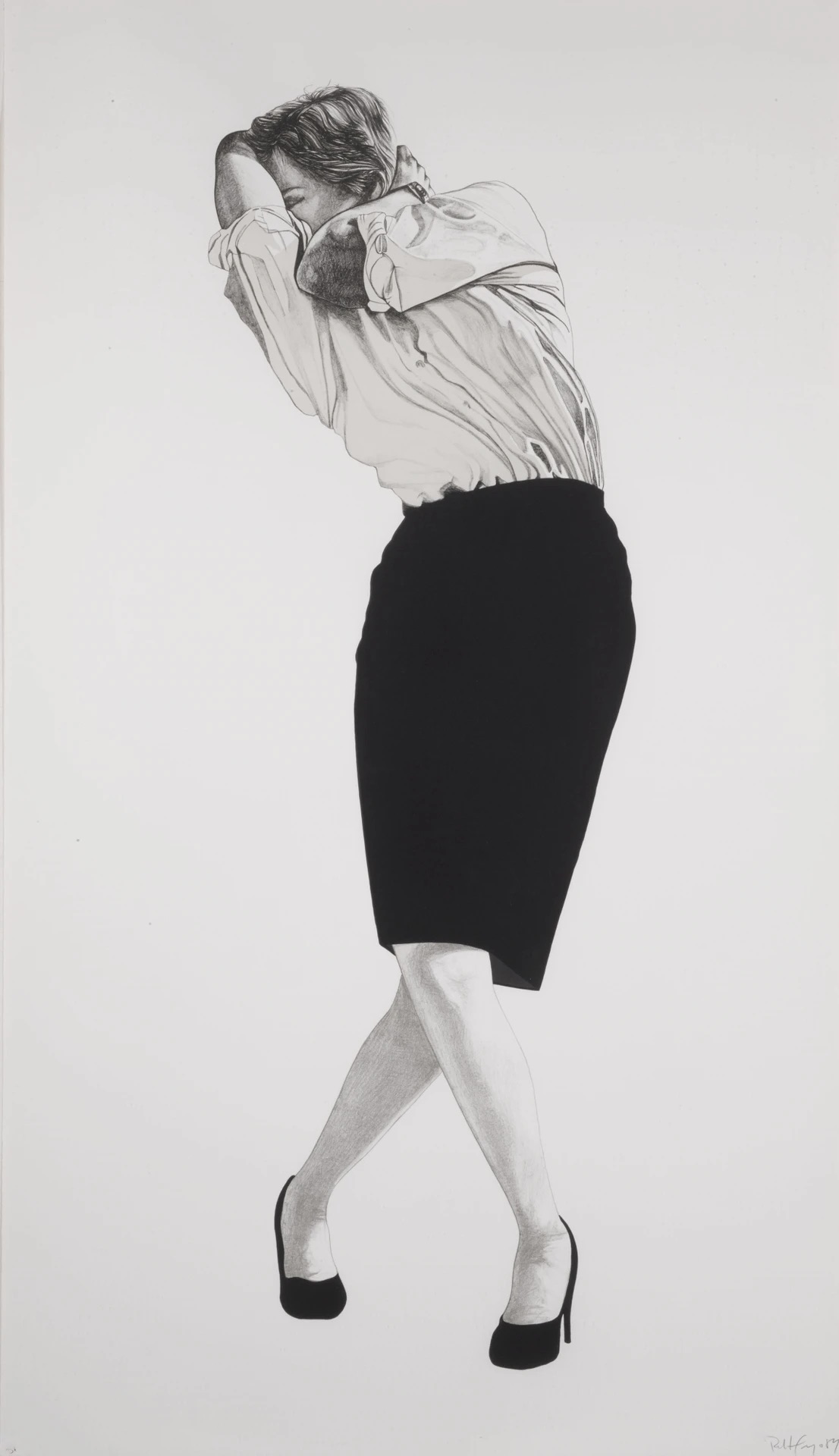 Robert Longo – Cindy from Men in the Cities, 2000 – Litografía