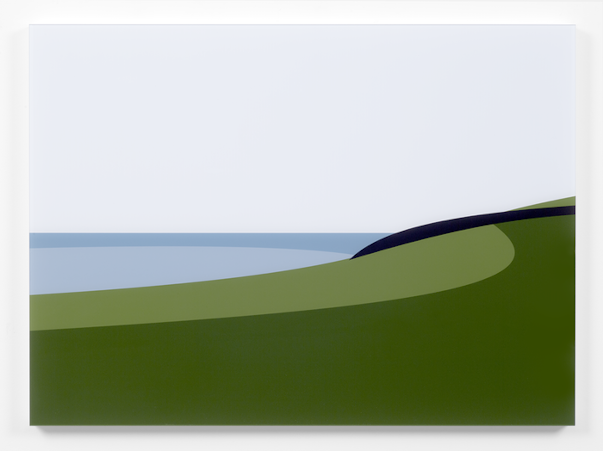 Julian Opie – Cornish Coast 2: Lantivet Coast, 2017 – Mixed média