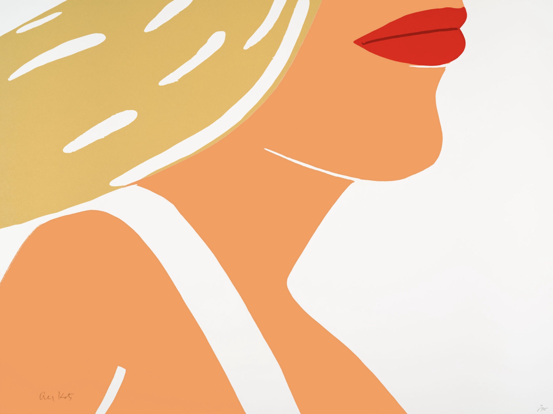 Alex Katz – Coca-Cola Girl 10, 2021 – Xylographie