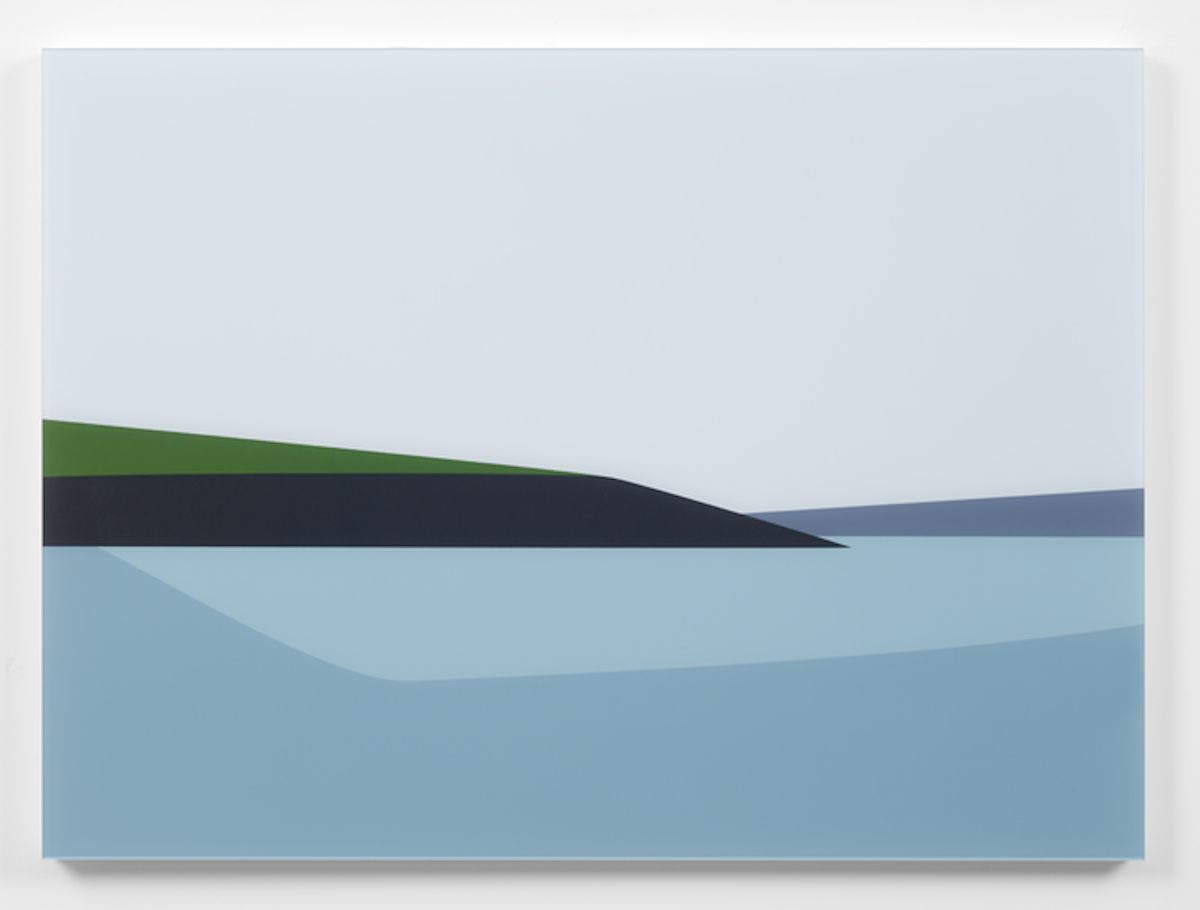 Julian Opie – Cornish Coast 2: Polridmouth Coast, 2017 – Mixed média