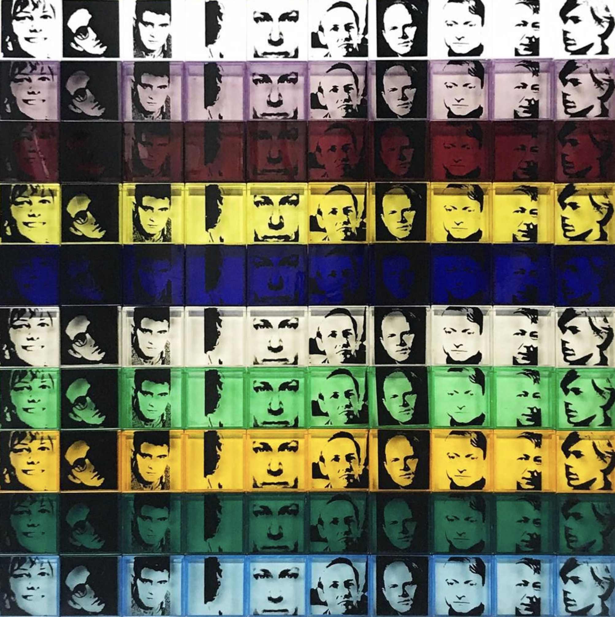 Andy Warhol – Portraits of the Artists II.17, 1967 – Técnica mixta
