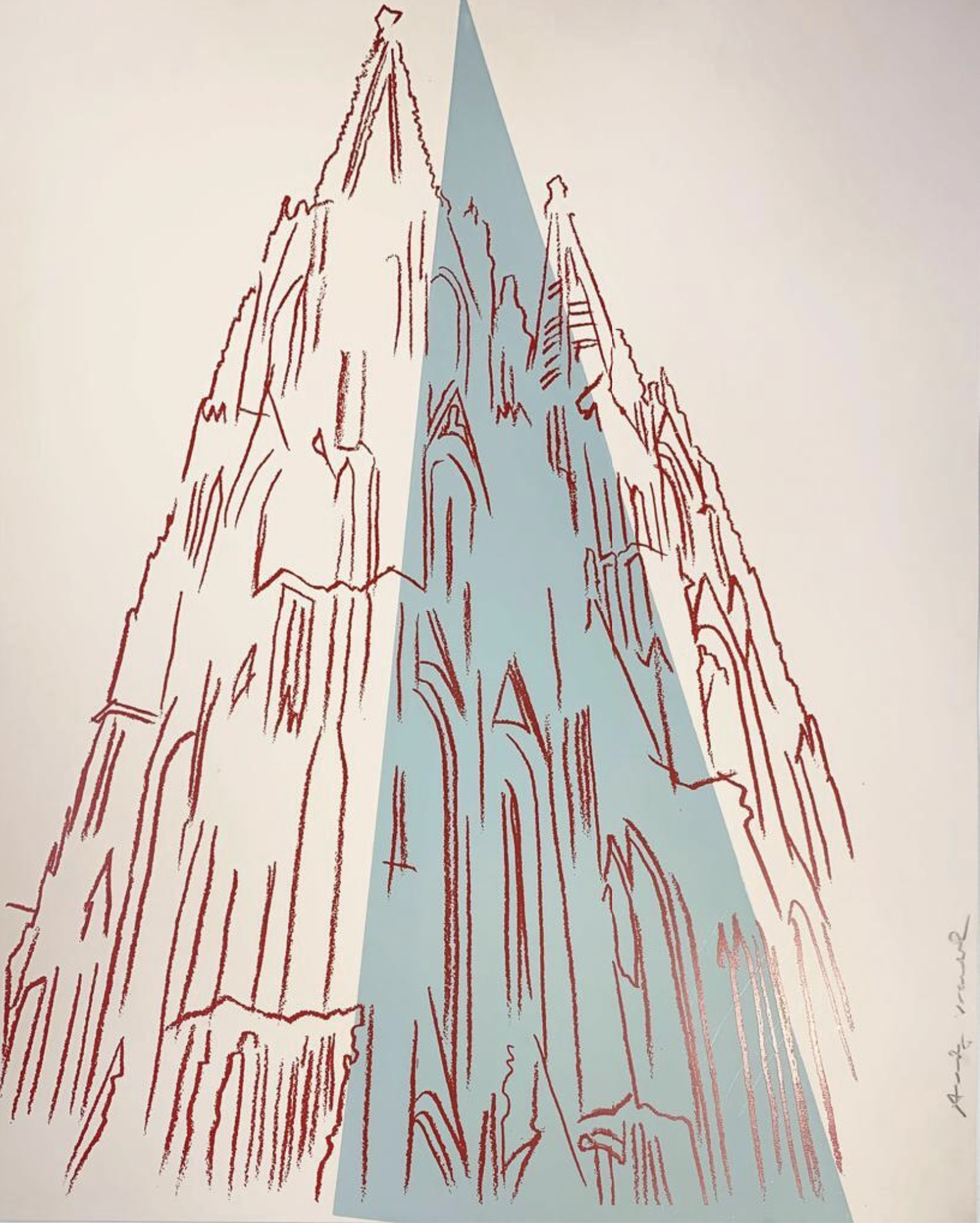 Andy Warhol – Cologne Cathedral, IIB.361, 1985 – Screen-print