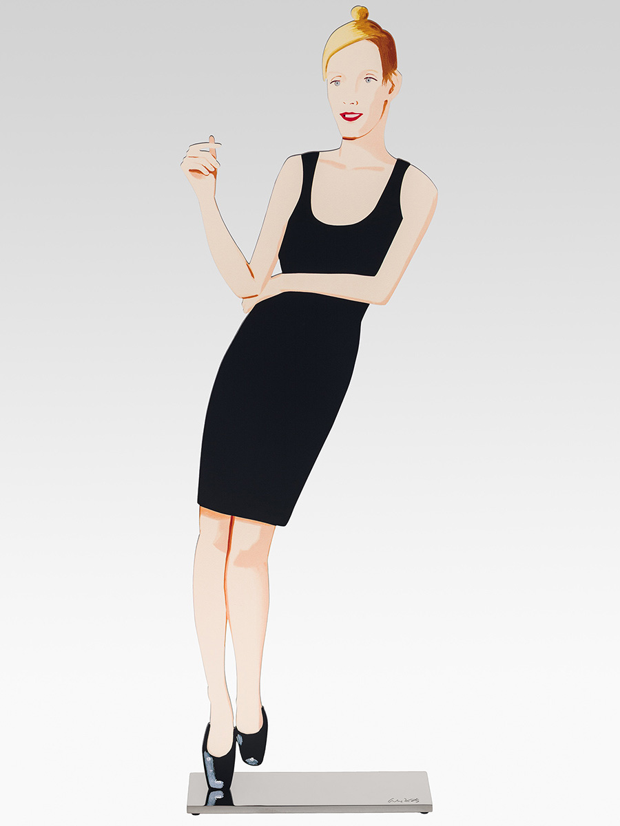 Alex Katz – Black Dress 3 (Oona), 2018 – Gemengde techniek.