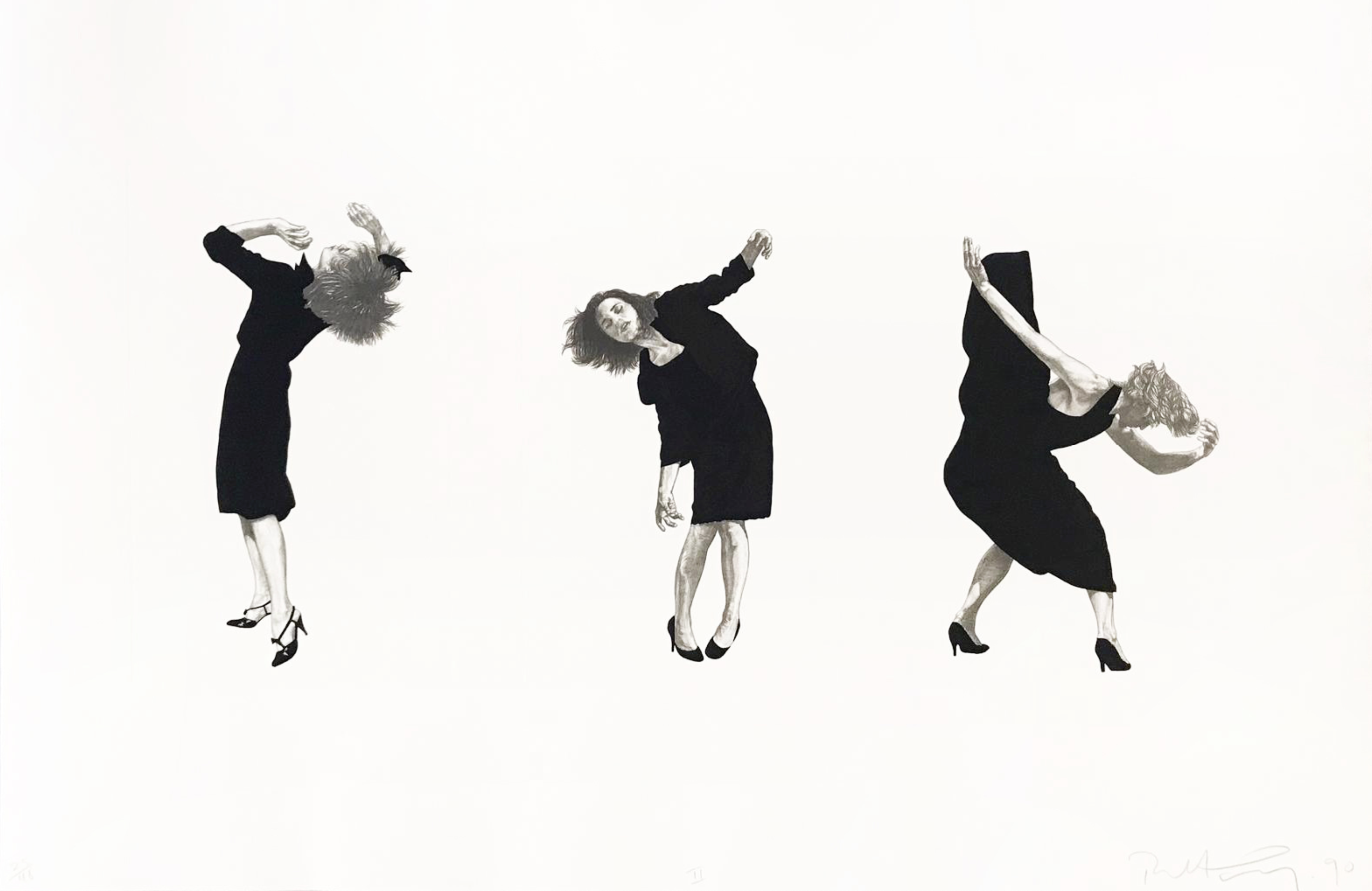 Robert Longo – Men in the Cities, Tokyo, Seibu Department Stores, Ltd. II (3 Women), 1990 – Lithographie