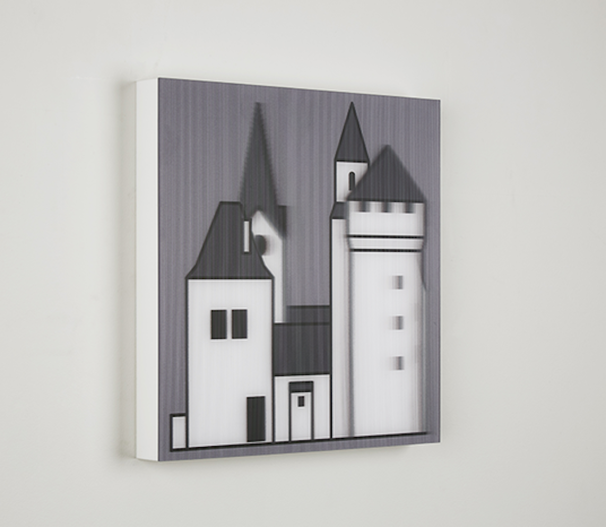Julian Opie – Medieval Village 2, 2019 – Técnica mixta