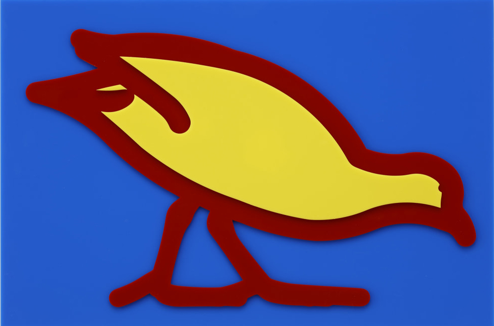 Julian Opie – Swamp Hen (from Small Birds), 2020 – Mixed média