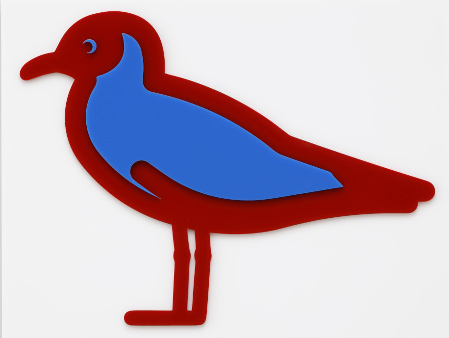 Julian Opie – Black Headed Gull (from Small Birds), 2020 – Mixed média