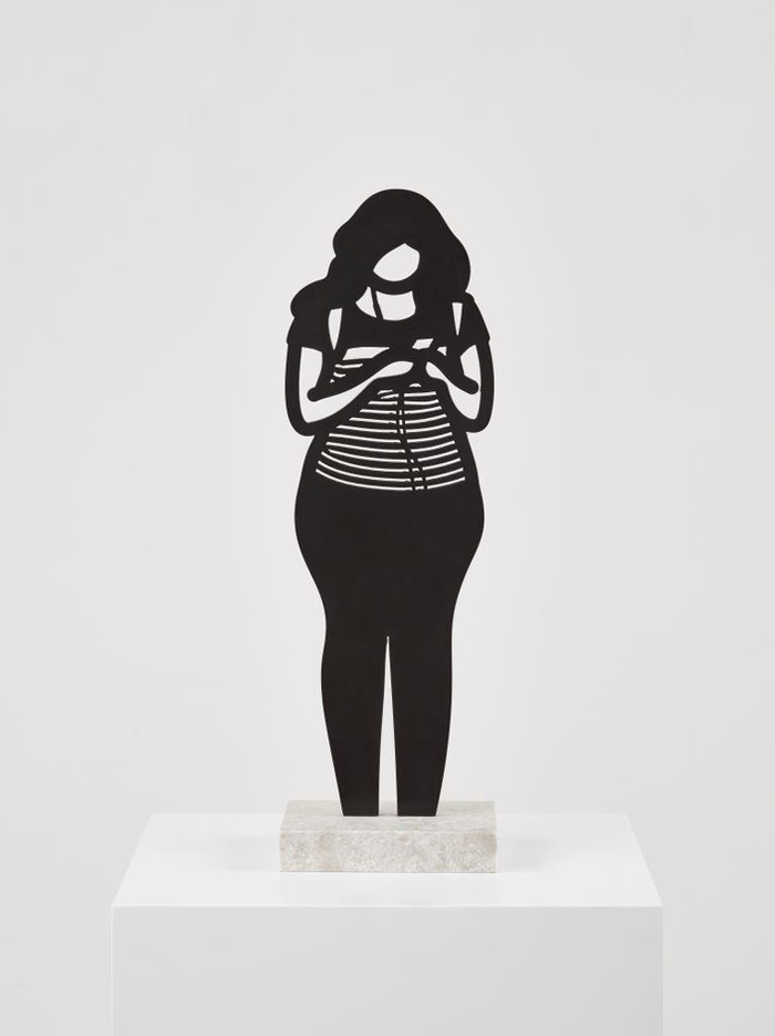 Julian Opie – Melbourne Statuettes: Backpack, 2018 – Bronze