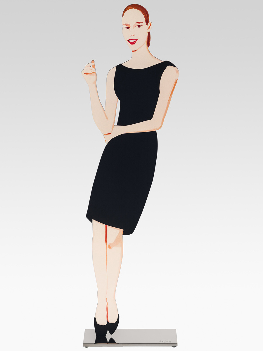 Alex Katz – Black Dress 5 (Ulla), 2018 – Mixed Media