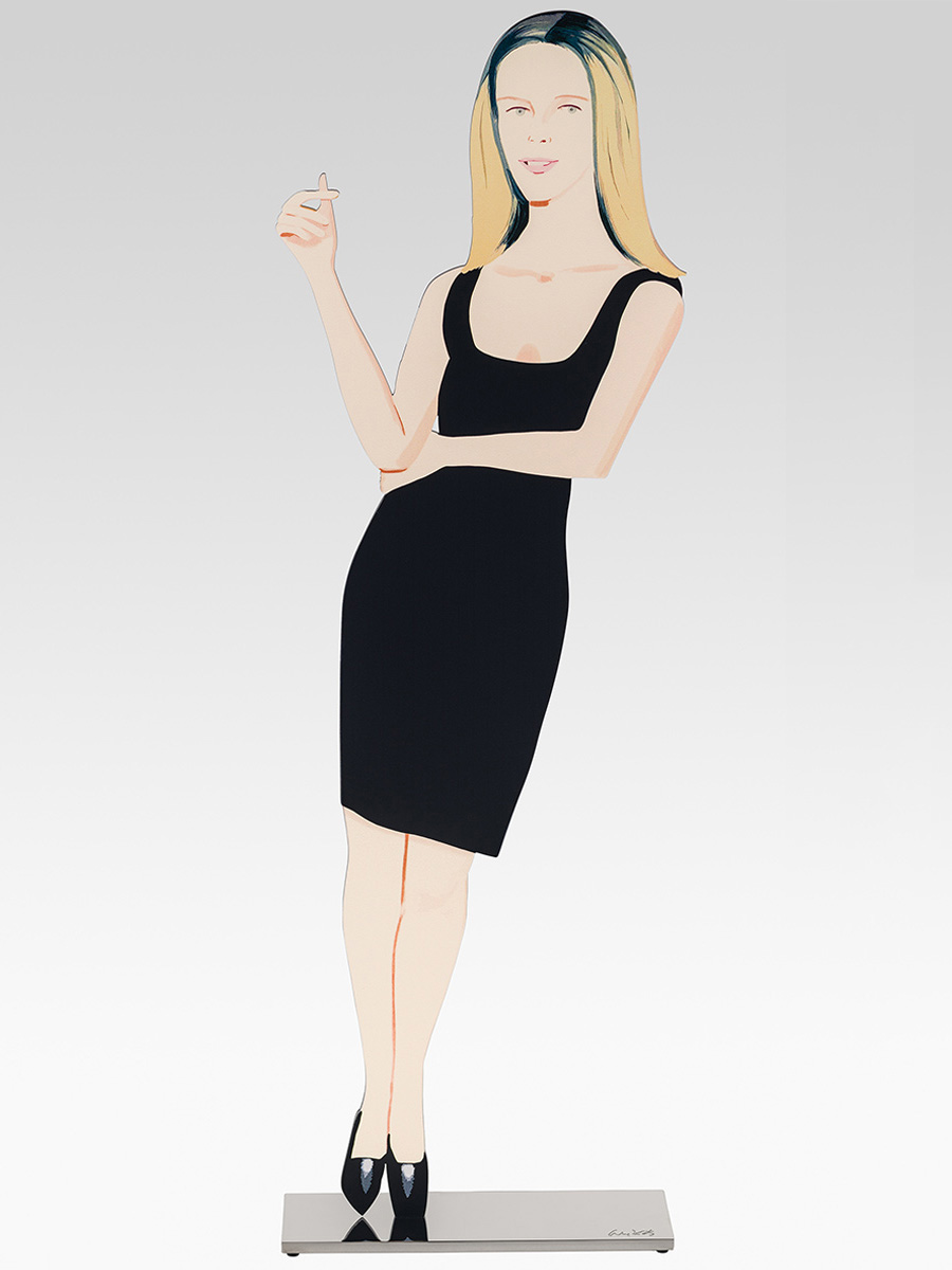Alex Katz – Black Dress 6 (Yvonne), 2018 – Técnica mixta