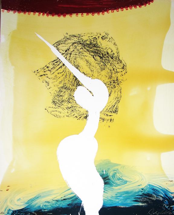 Julian Schnabel – Bandini from View of Dawn in the Tropics Series, 1998 – Silkscreen