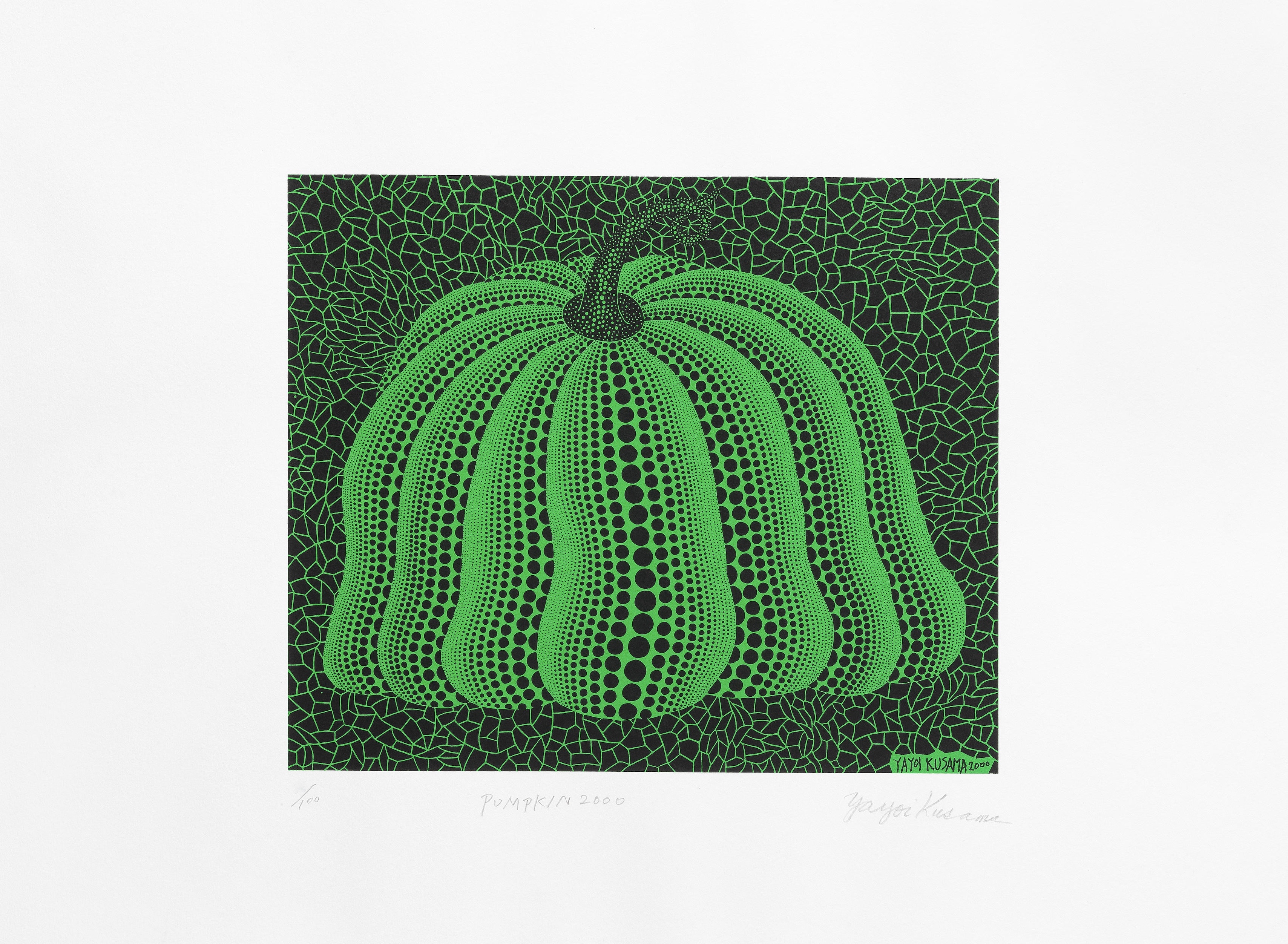 Yayoi Kusama – Pumpkin 2000 (Green), 2000 – Screen-print