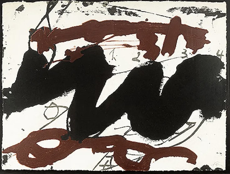 Antoni Tapies – Roig I negre 2, 1985 – Mischtechnik