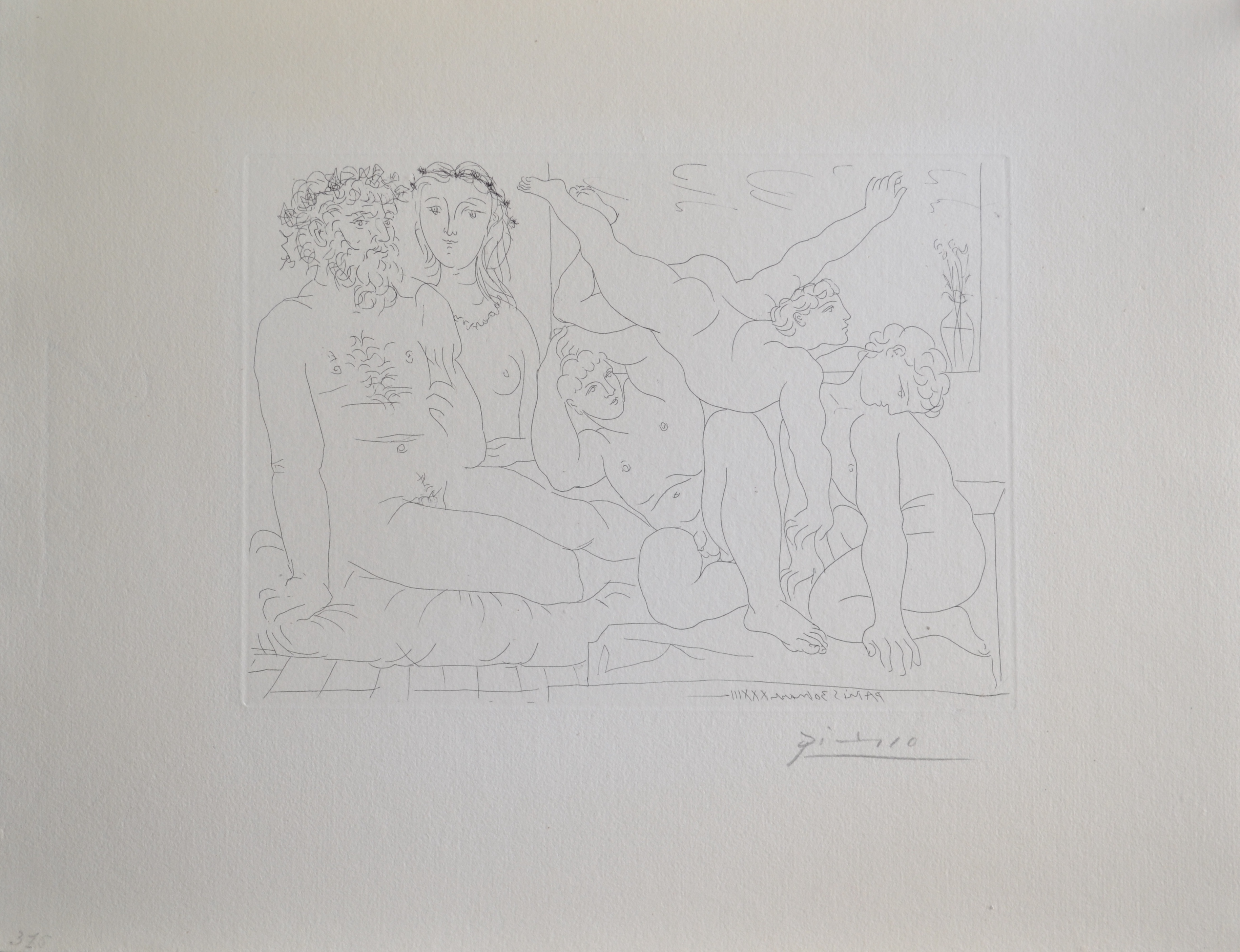 Pablo Picasso – Famille de Saltimbanques (B163 Vollard), 1933-1939 – Etching