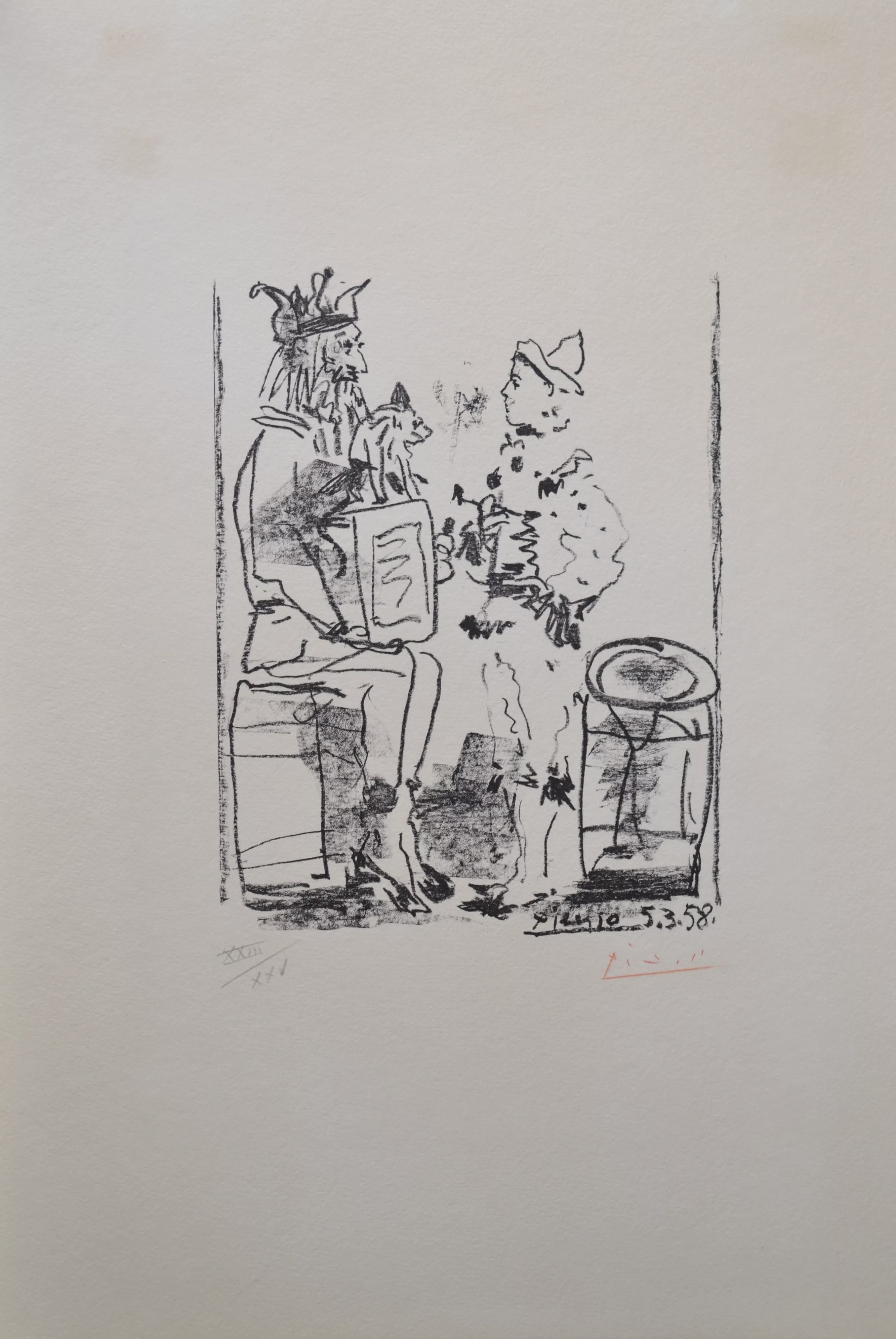 Pablo Picasso – Les Saltmbanque (B855), 1958 – Litografía