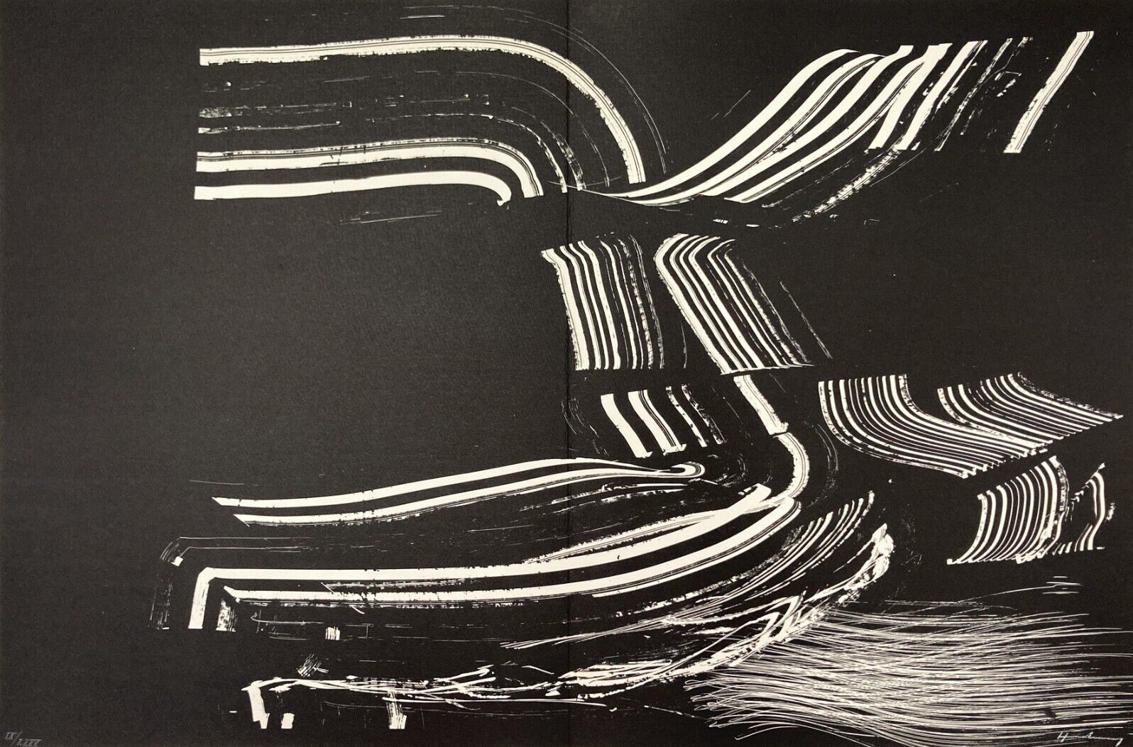 Hans Hartung – Lithograph XII from Farandole, 1971 – Lithograph