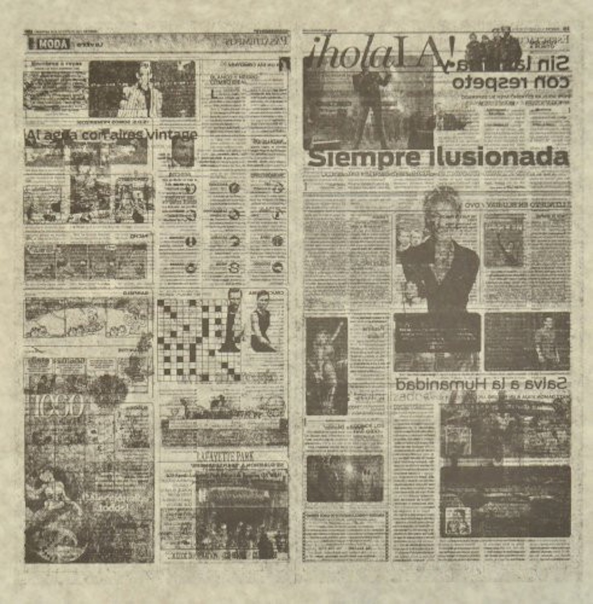 Jacob Kassay – Untitled 4/8 (La Opinión), 2013 – Lithografie